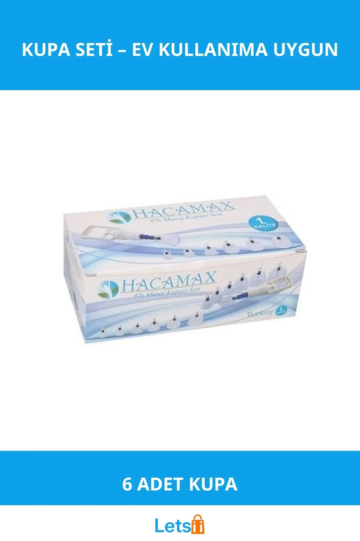 Hacamax 6 Adet Profesyonel Hacamat Kupa Seti