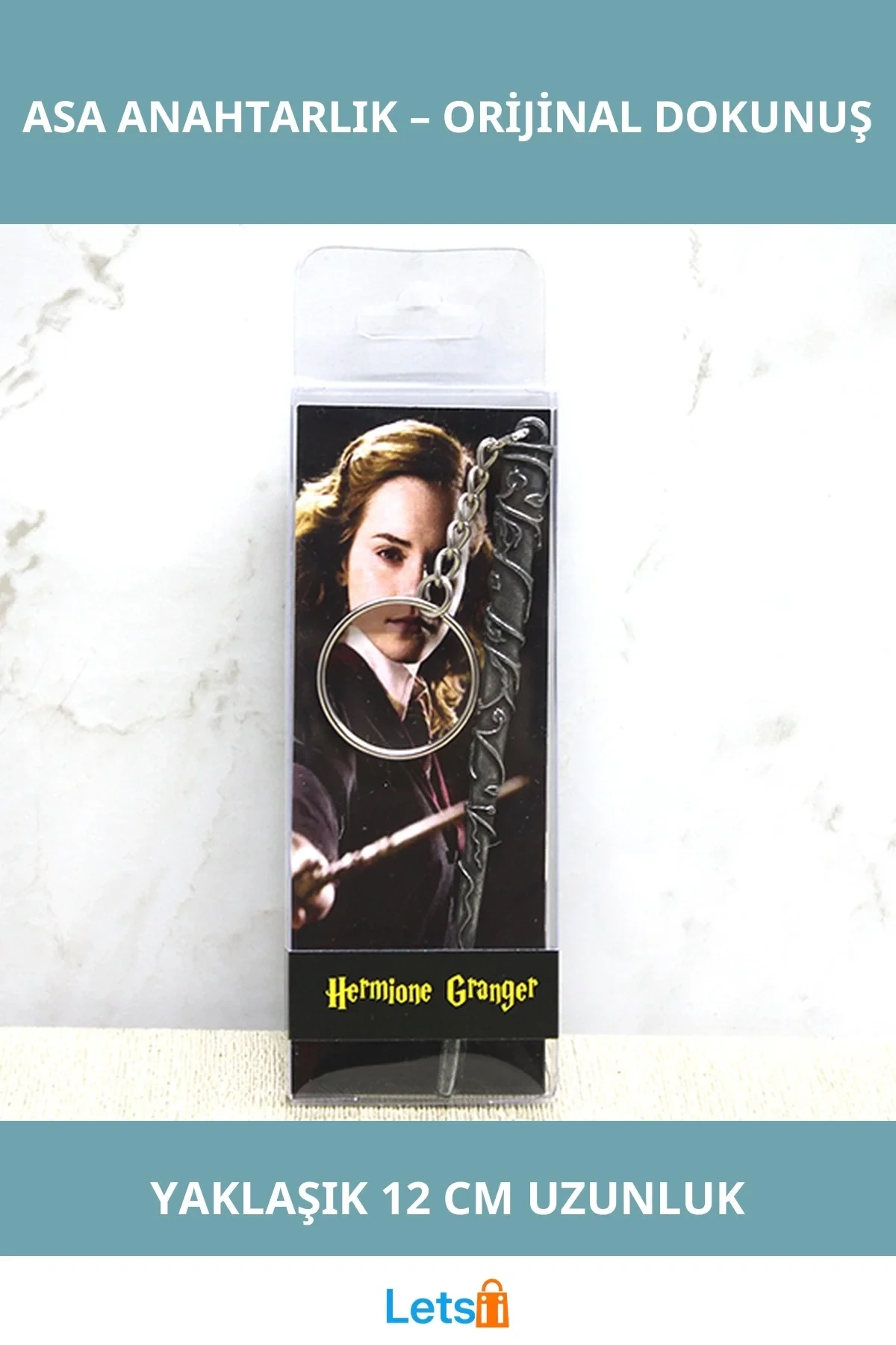 Hermione Granger Asa Tasarımlı Metal Anahtarlık 12cm