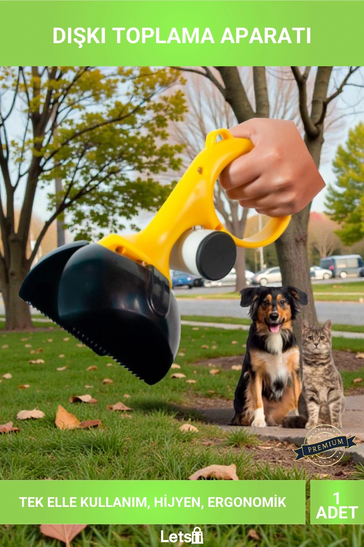 Hijyenik Evcil Hayvan Dışkı Toplama Küreği Aparatı