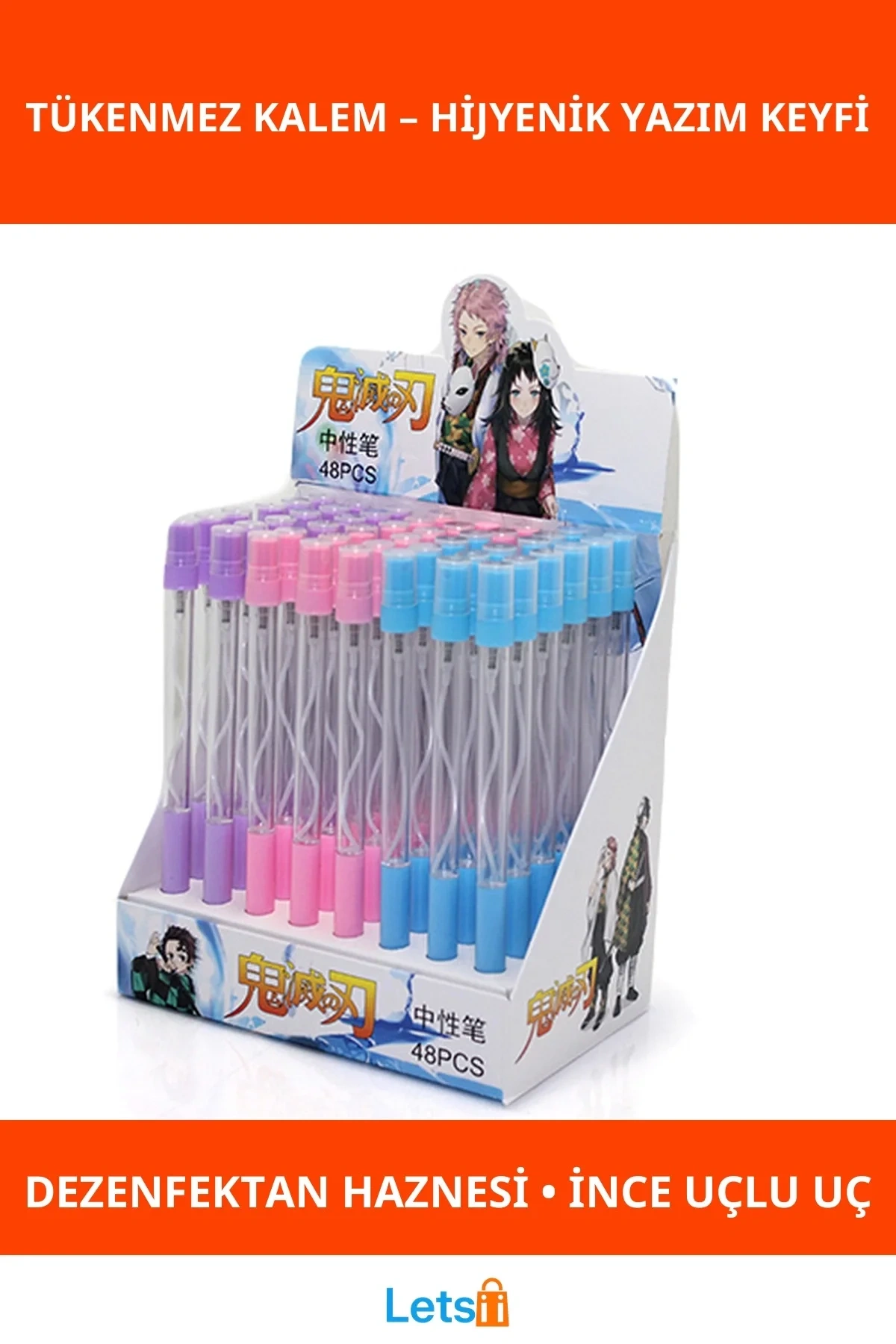 Hijyenik Sprey Hazneli Tükenmez Kalem İnce Uçlu Kullanım