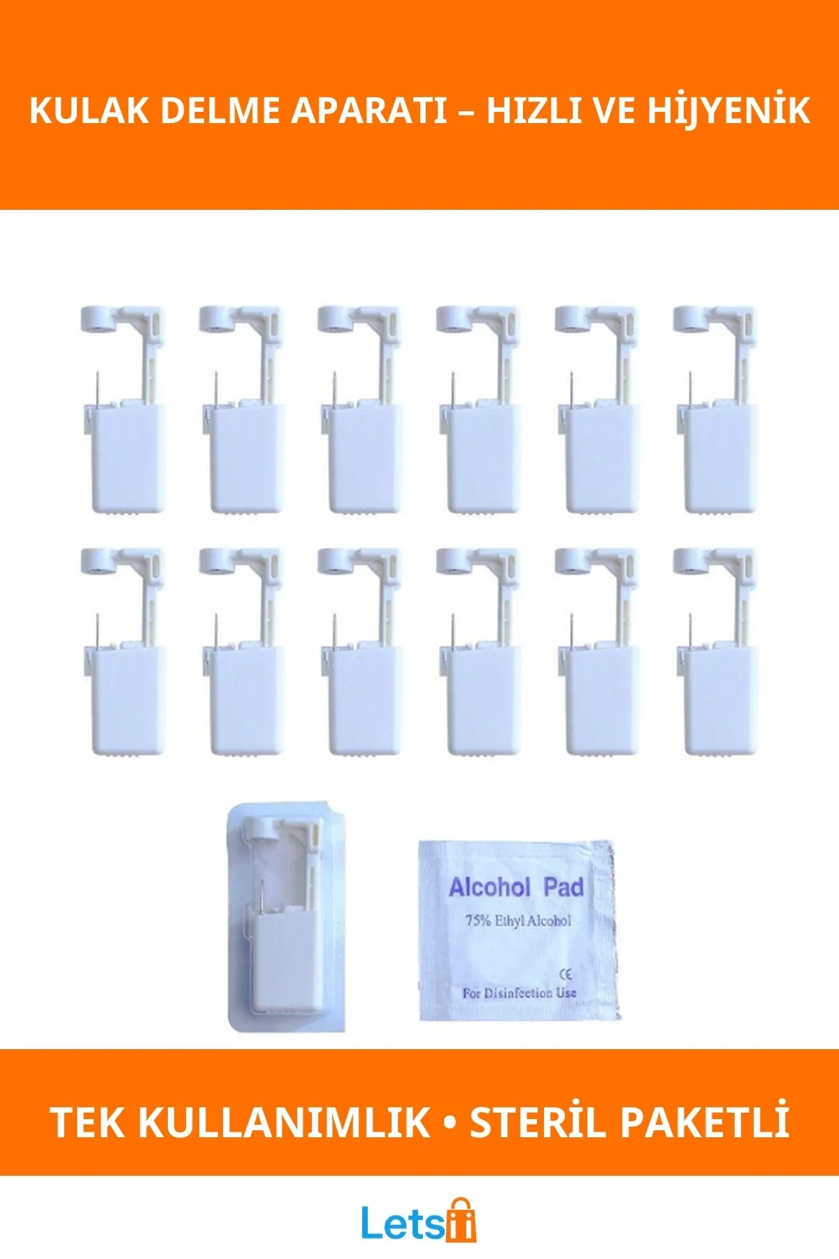 Hijyenik Tek Kullanımlık Kulak Delme Aparatı