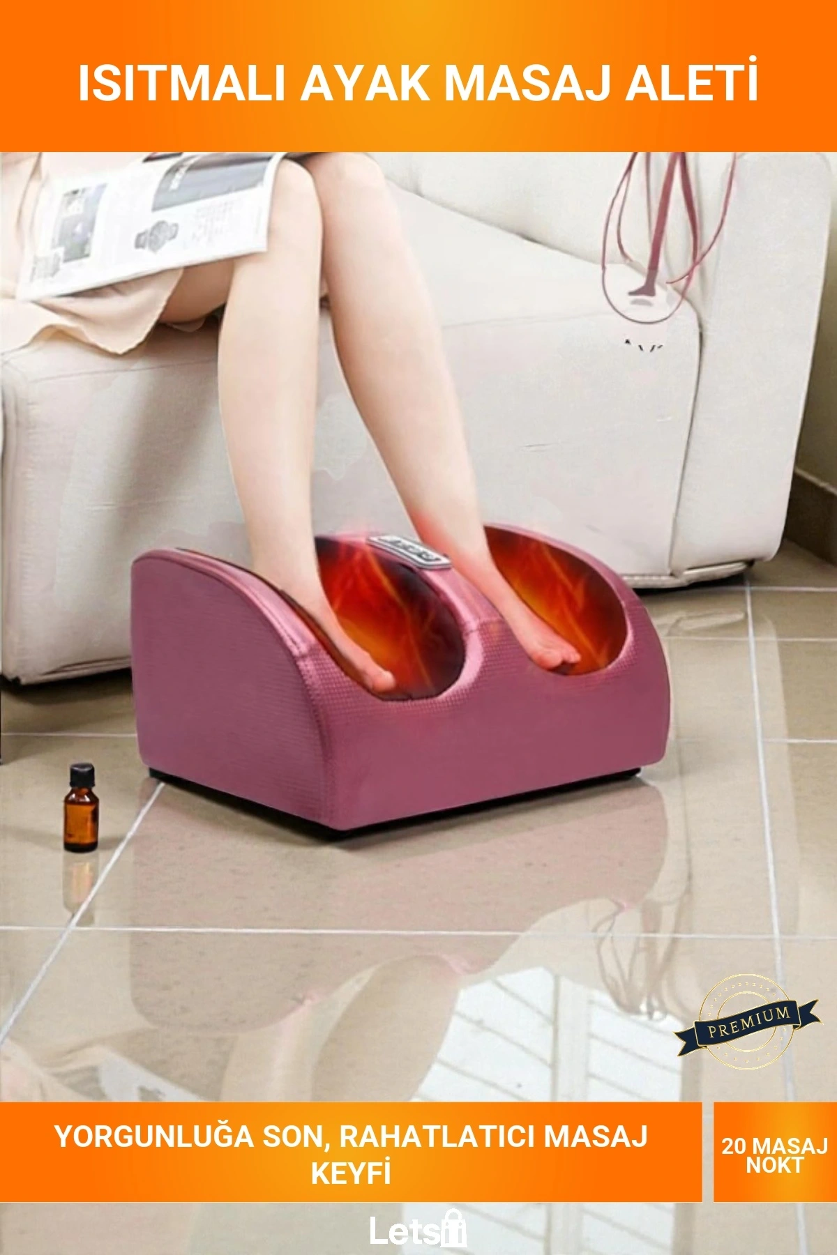 Isıtmalı Ayak ve Baldır Masaj Aleti Yoğurma ve Hava Basınçlı