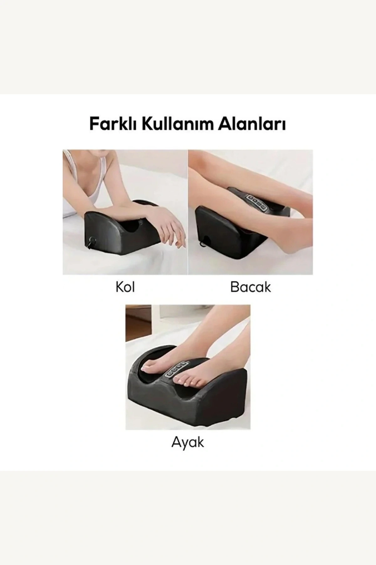 Isıtmalı Ayak ve Baldır Masaj Aleti Yoğurma ve Hava Basınçlı