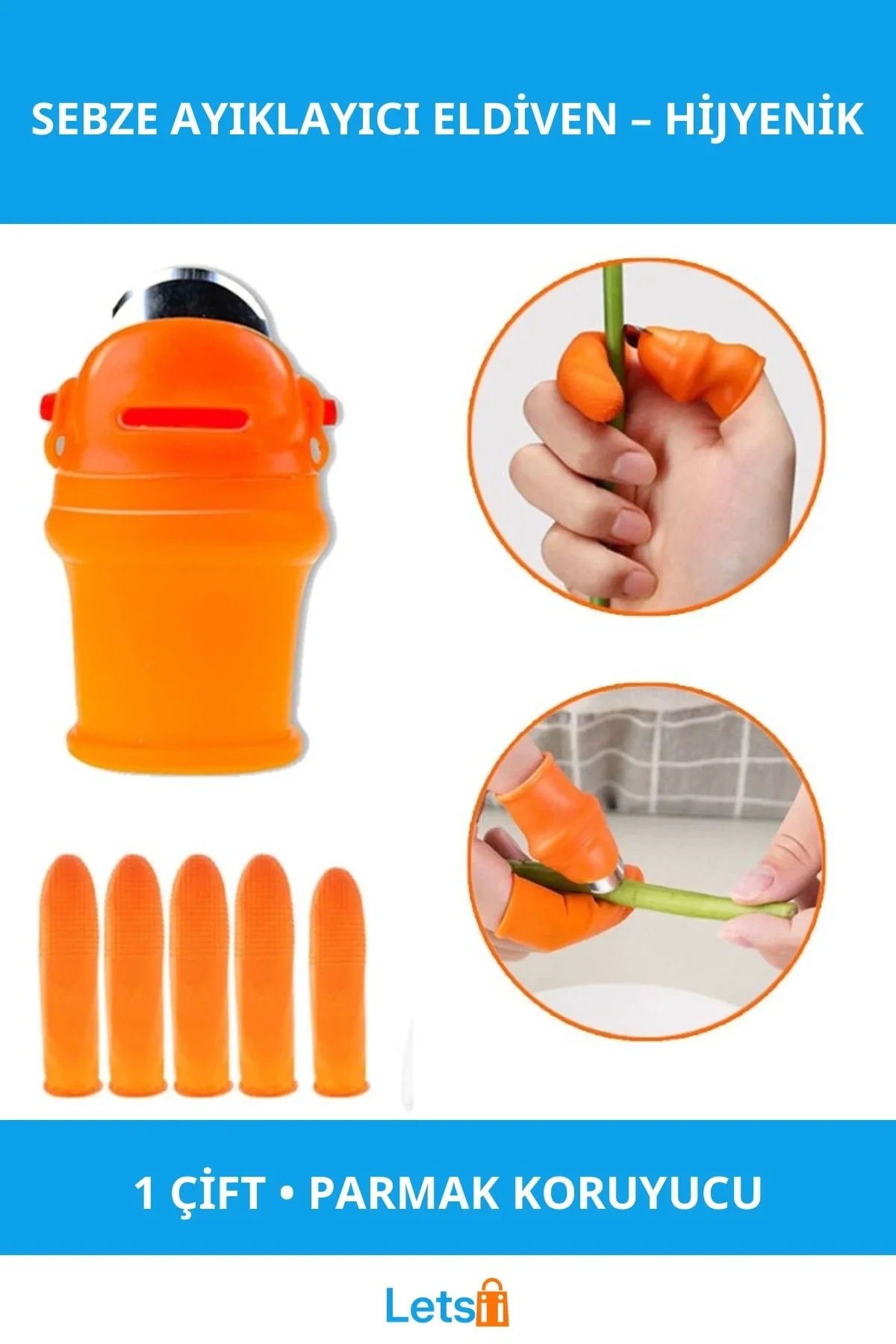 Kadın Baş Parmak Koruyucu Soyucu Ayıklayıcı Eldiven