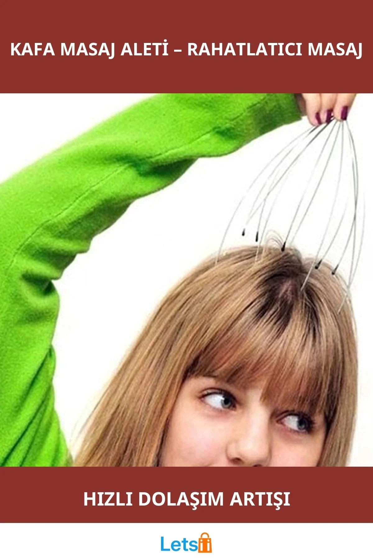 Kafa Masaj Aleti Saç Dökülmesini Önleyici