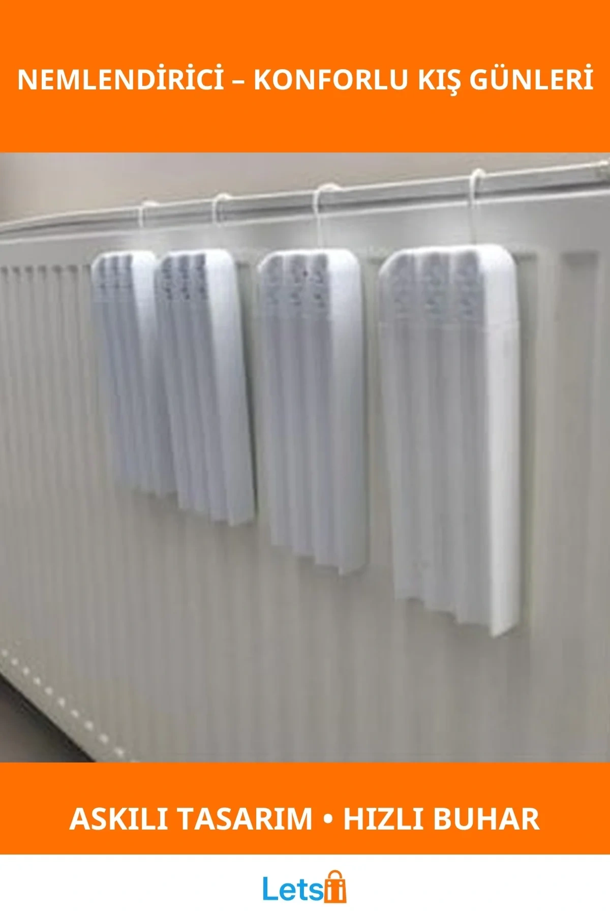 Kalorifer Üstü Su Buharlaştırıcı Nemlendirici Pratik Plastik Aparat