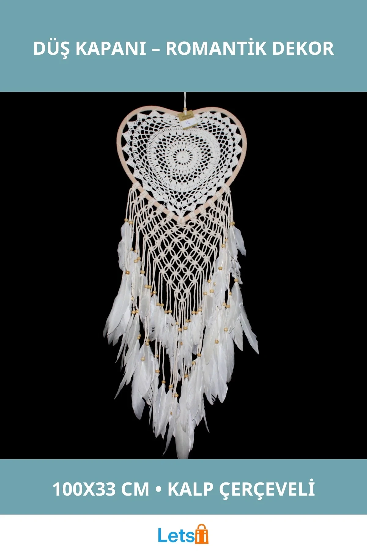 Kalpli Düş Kapanı Dekoratif Aksesuar 100x33 cm