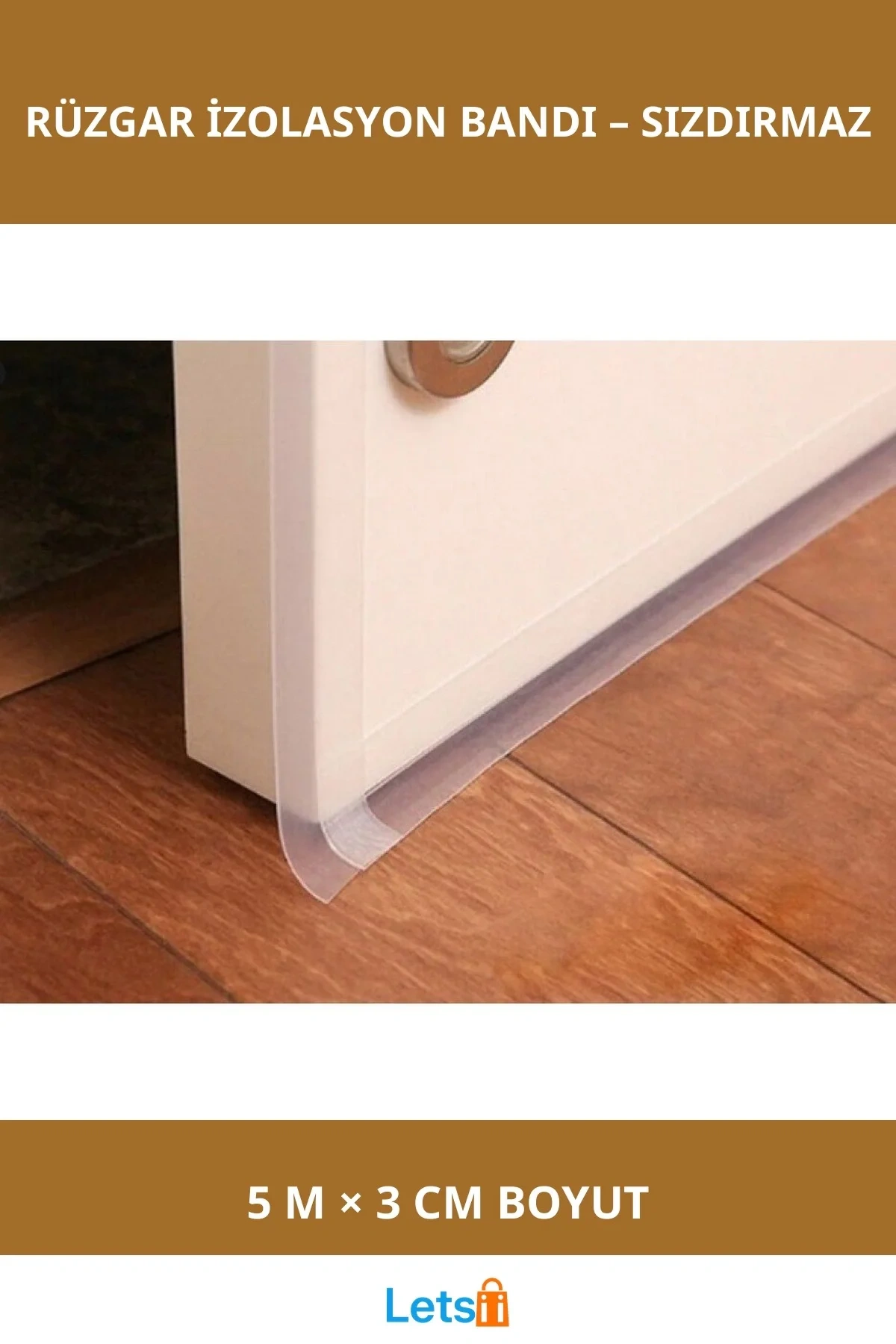 Kapı Pencere Rüzgar Kesici İzolasyon Bant 5m 3cm