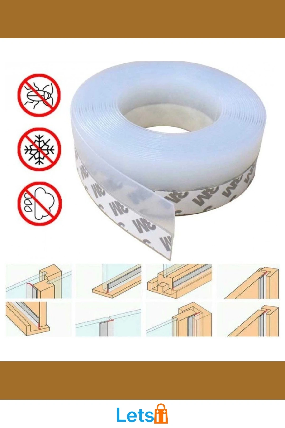 Kapı Pencere Rüzgar Kesici İzolasyon Bant 5m 3cm