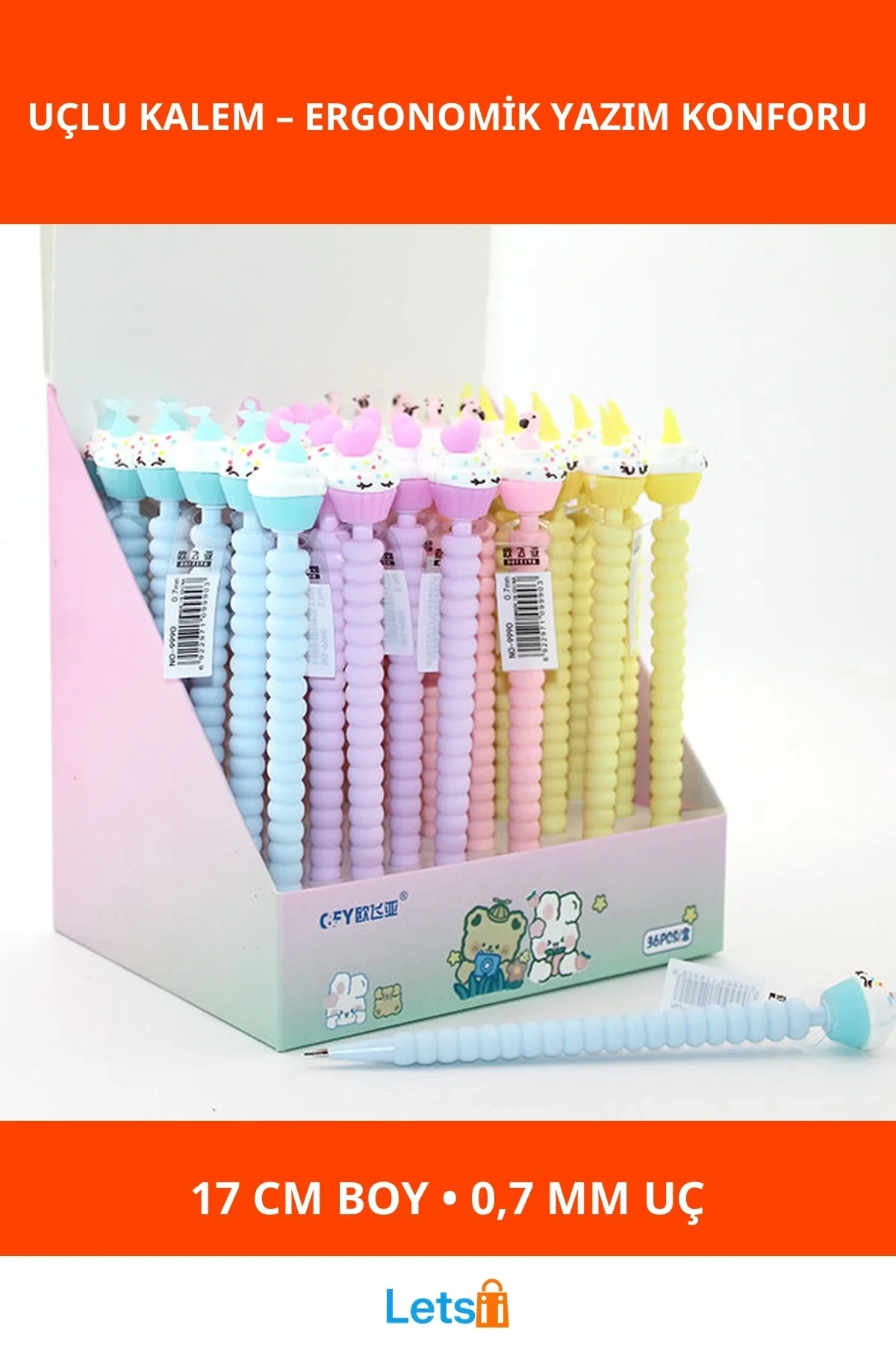 Kapkek Tasarımlı Ergonomik 07 Uçlu Kalem