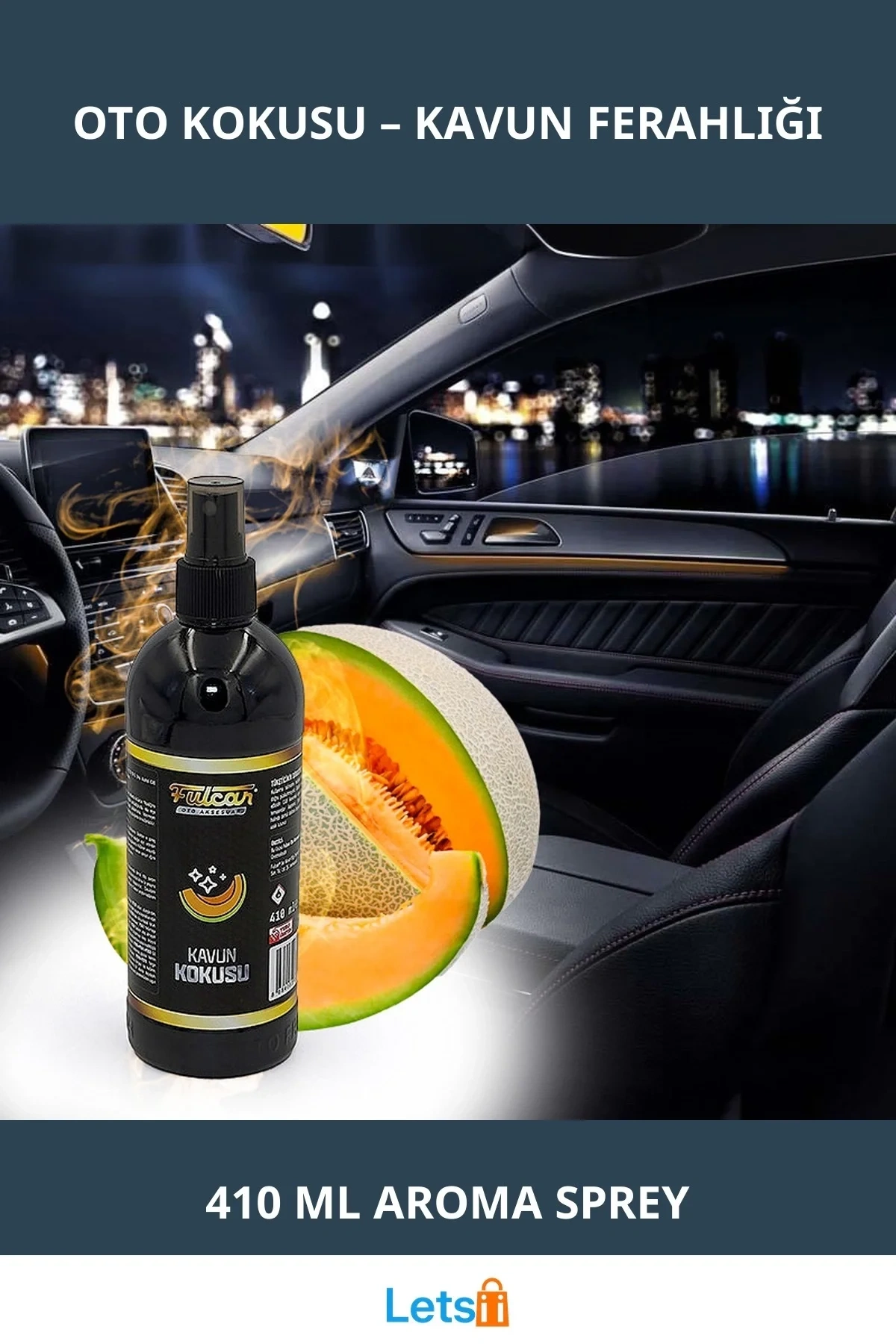 Kavun Aromalı Ferahlatıcı Oto Kokusu 410 ml