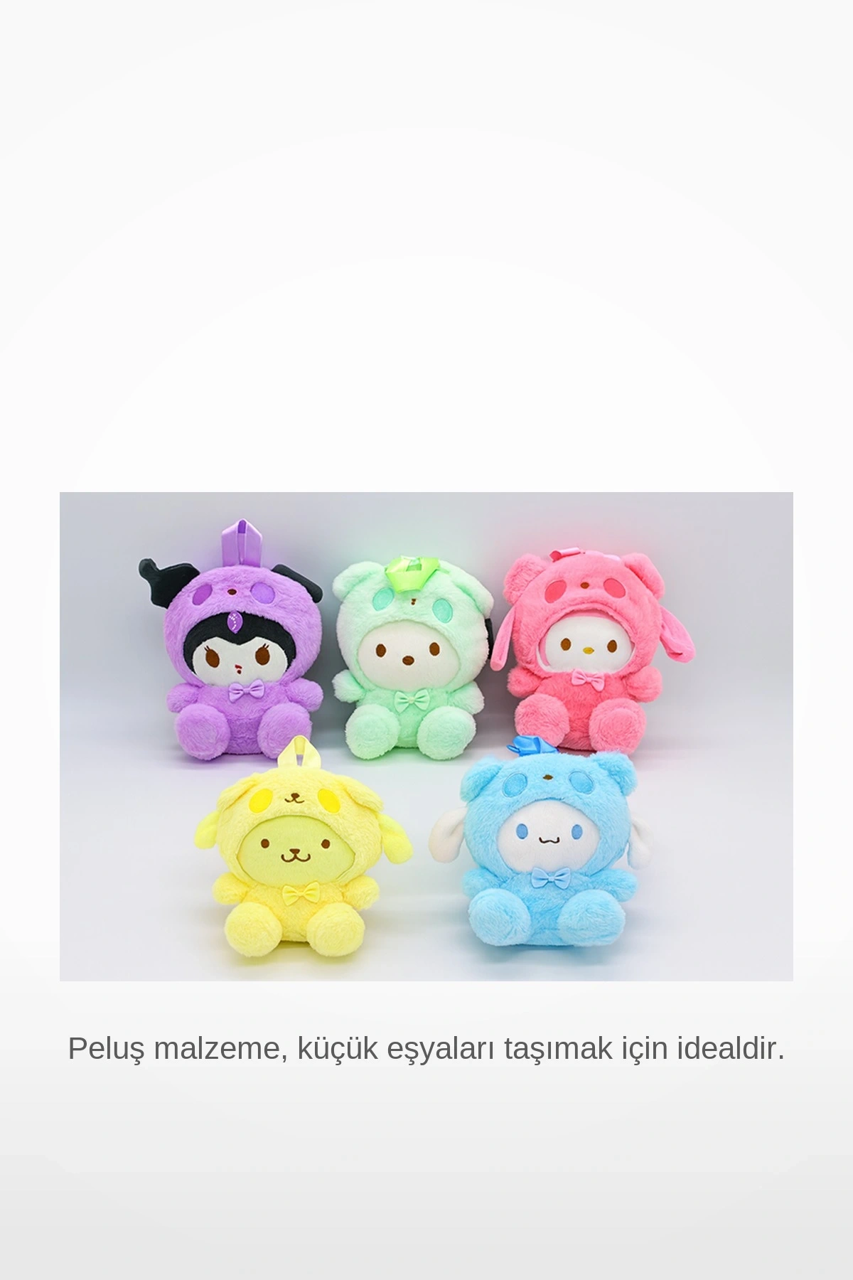 Kawaii Peluş Kuromi My Melody Cinnamoroll Çocuk Sırt Çantası