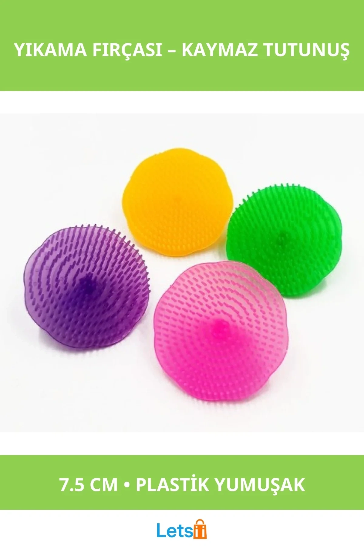 Kaymaz Parmak Yüzük Girişi ile Yumuşak Plastik Kedi Köpek Yıkama Fırçası