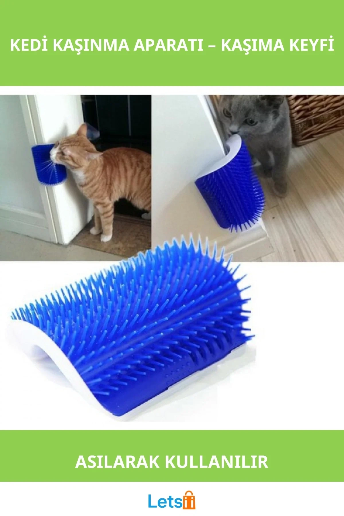 Kedi Kaşınma Aparatı Ergonomik Temizlik Dostu