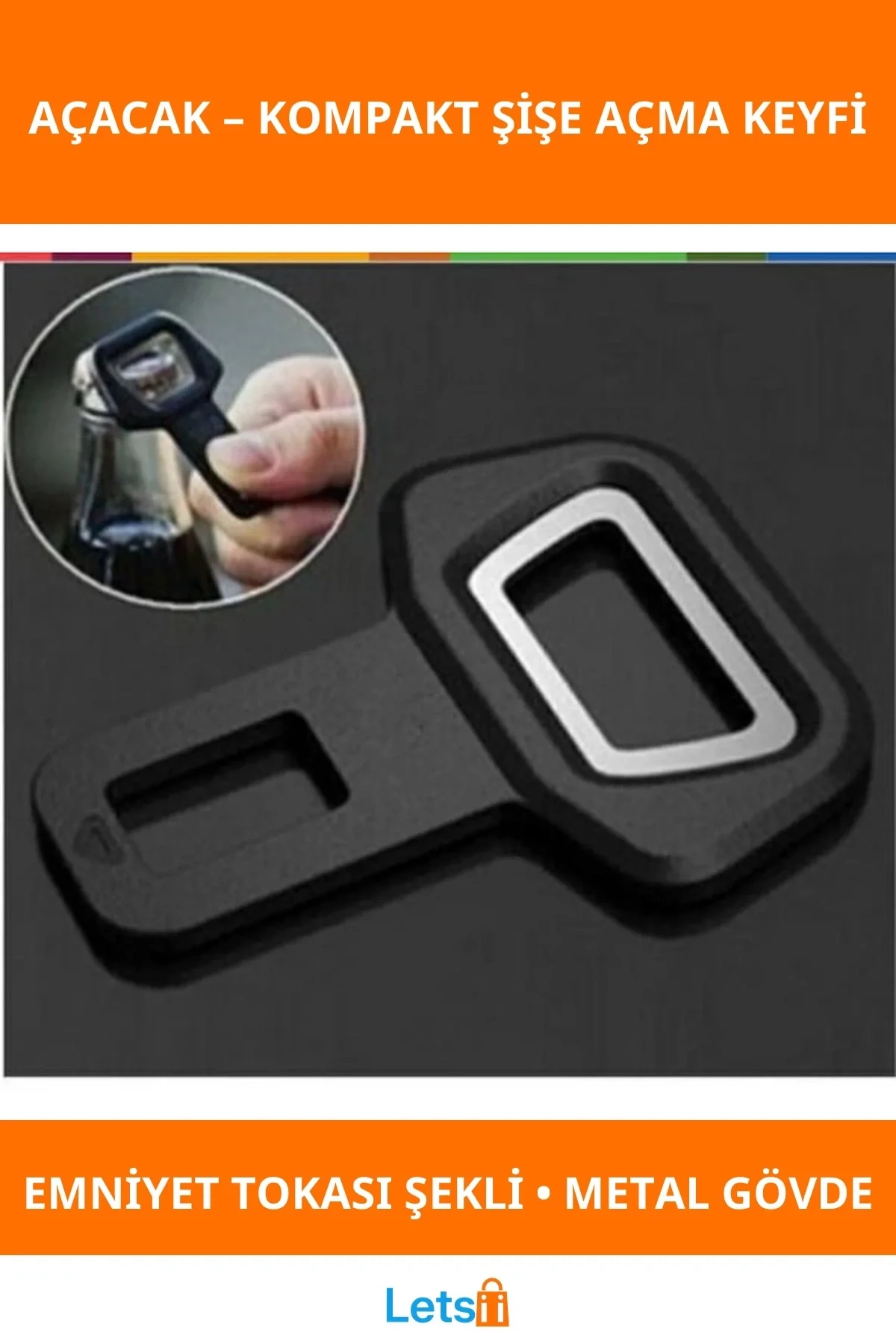 Kemer Tokası Tasarımlı Pratik Açacak 2 Adet