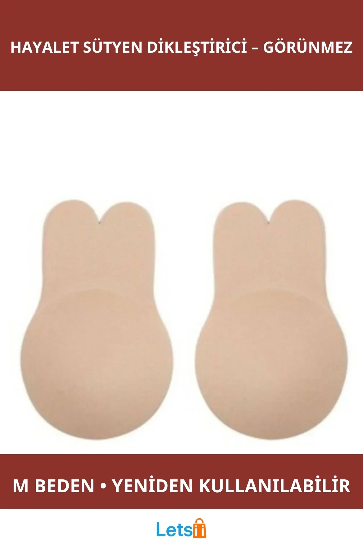 Kendinden Yapışkanlı M Beden Hayalet Sütyen Dikleştirici