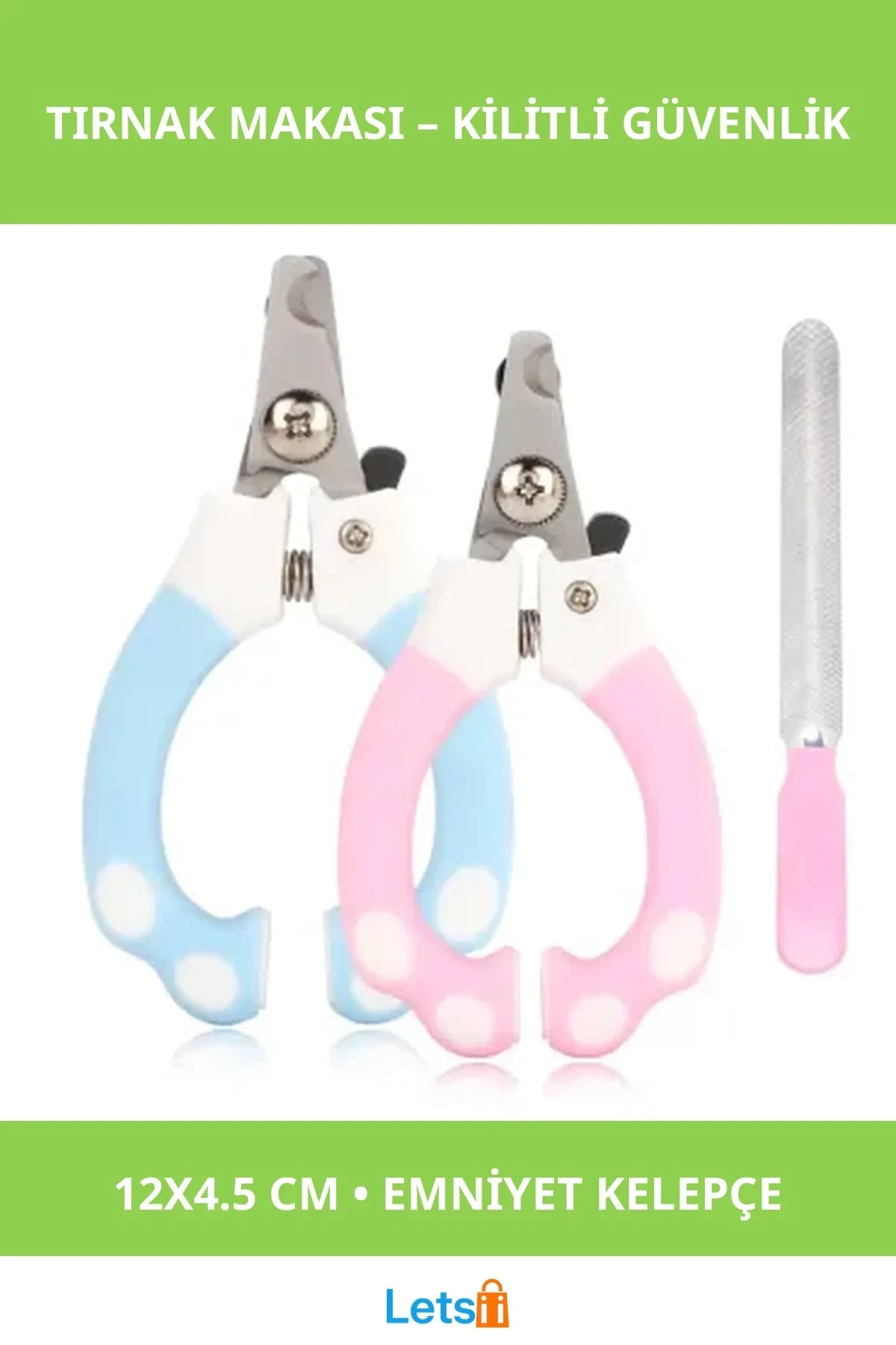 Kilitli Güvenlikli Kedi Köpek Tırnak Makası