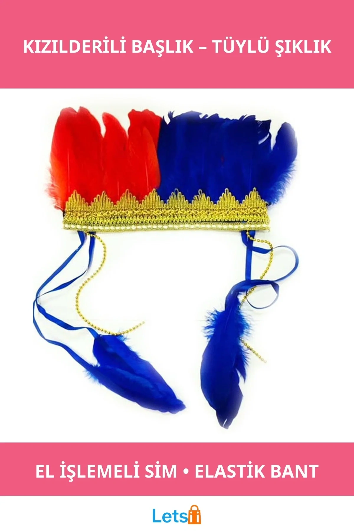 Kızılderili Tüylü Parti Başlığı