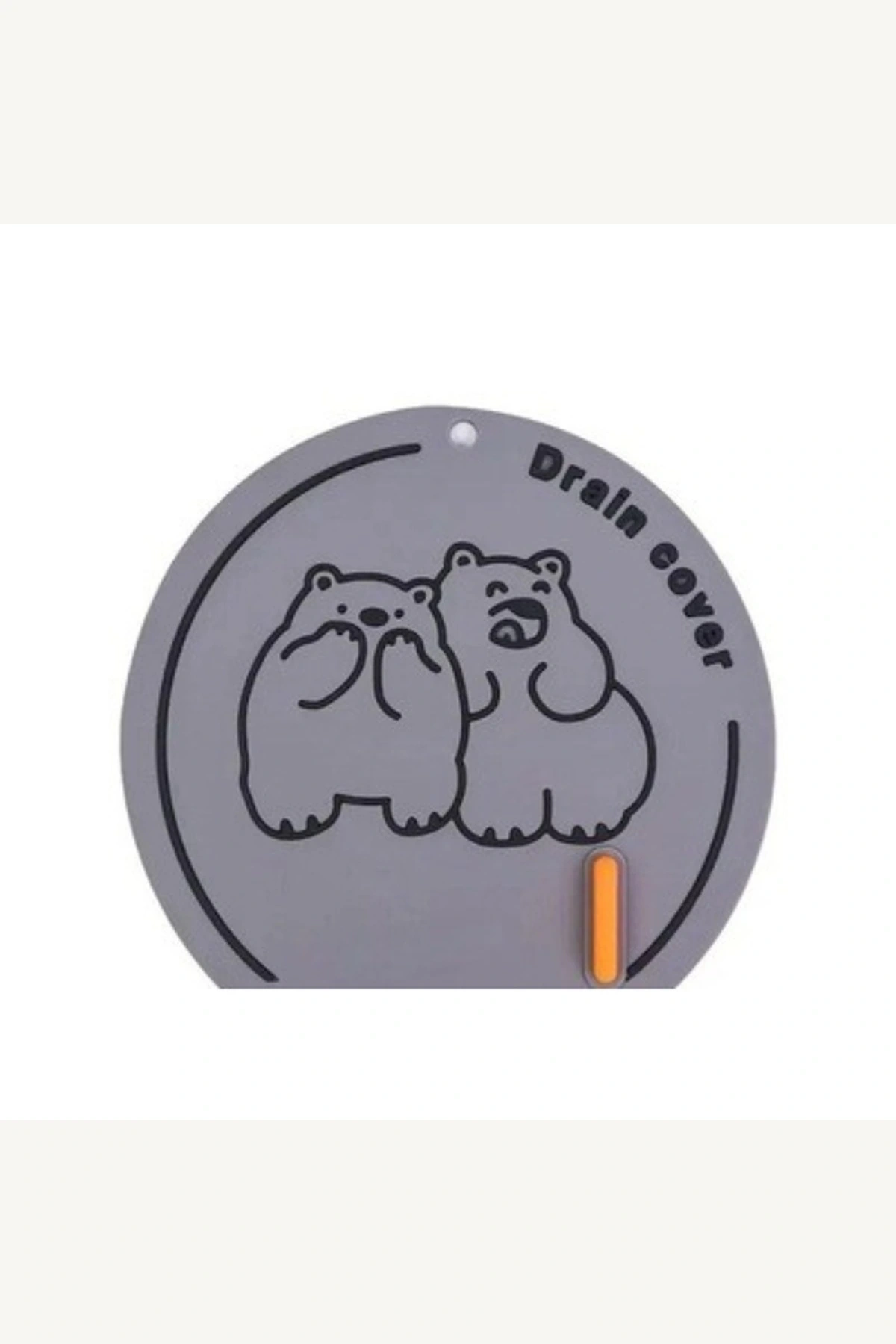 Koku Önleyici Silikon Gider Kapağı 15x14 cm Ayı Figürlü Banyo Mutfak Lavabo Süzgeç Haşere Engelleyici