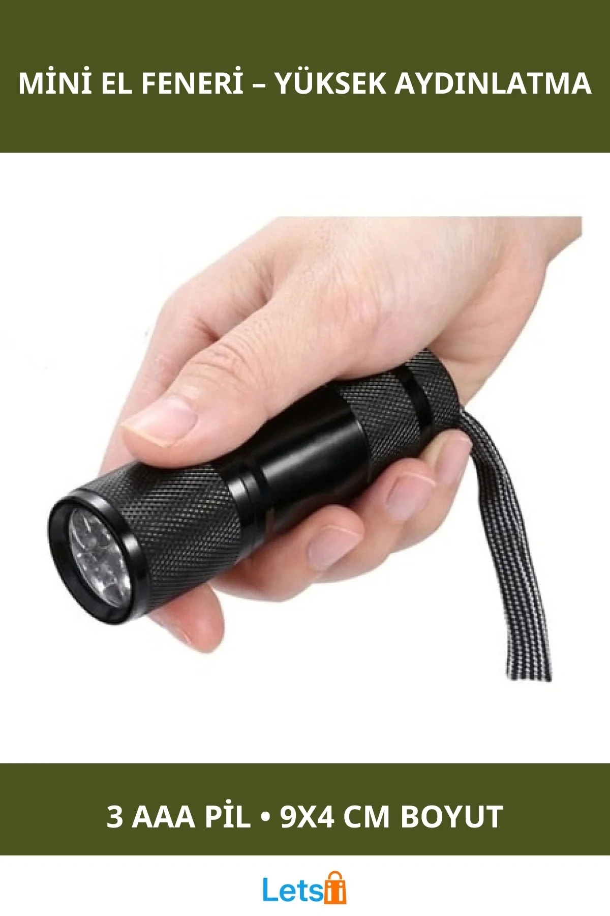 Kompakt Yüksek LED Teknolojili Mini El Feneri