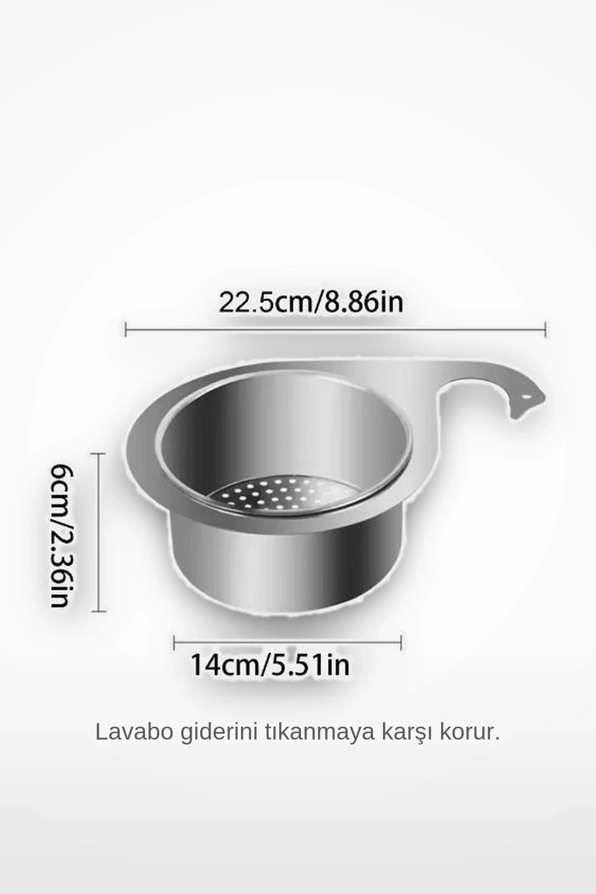 Kuğu Tasarımlı Paslanmaz Çelik Lavabo Süzgeci