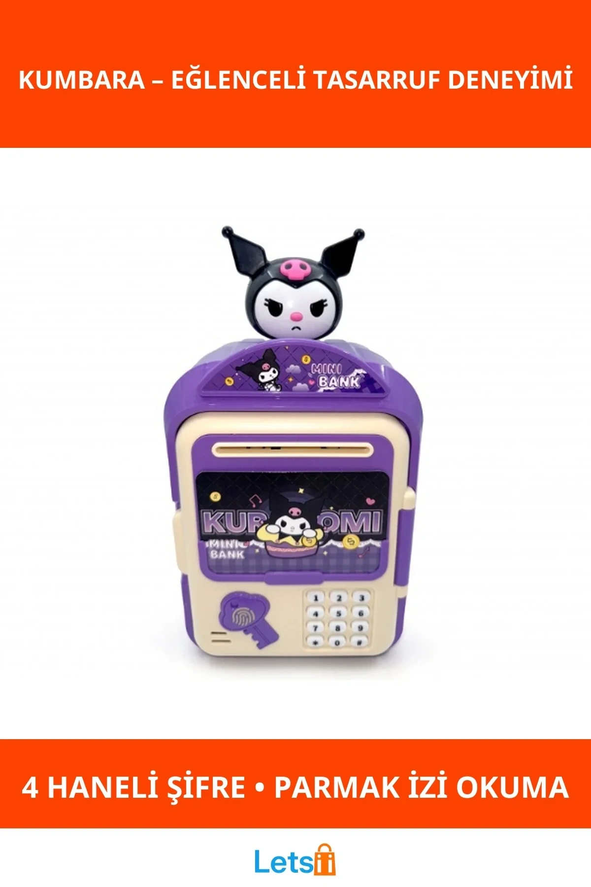 Kuromi Tasarımlı Akıllı ATM Kumbara