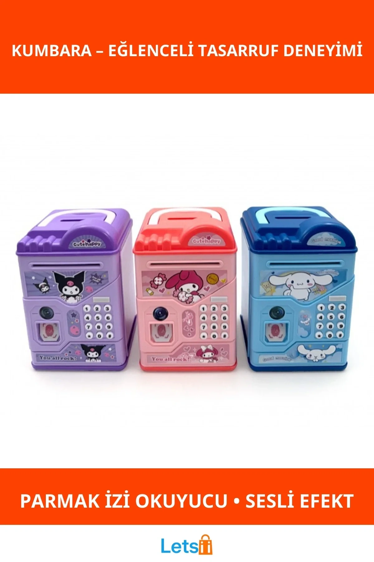 Kuromi ve Arkadaşları Şifreli ATM Kumbara