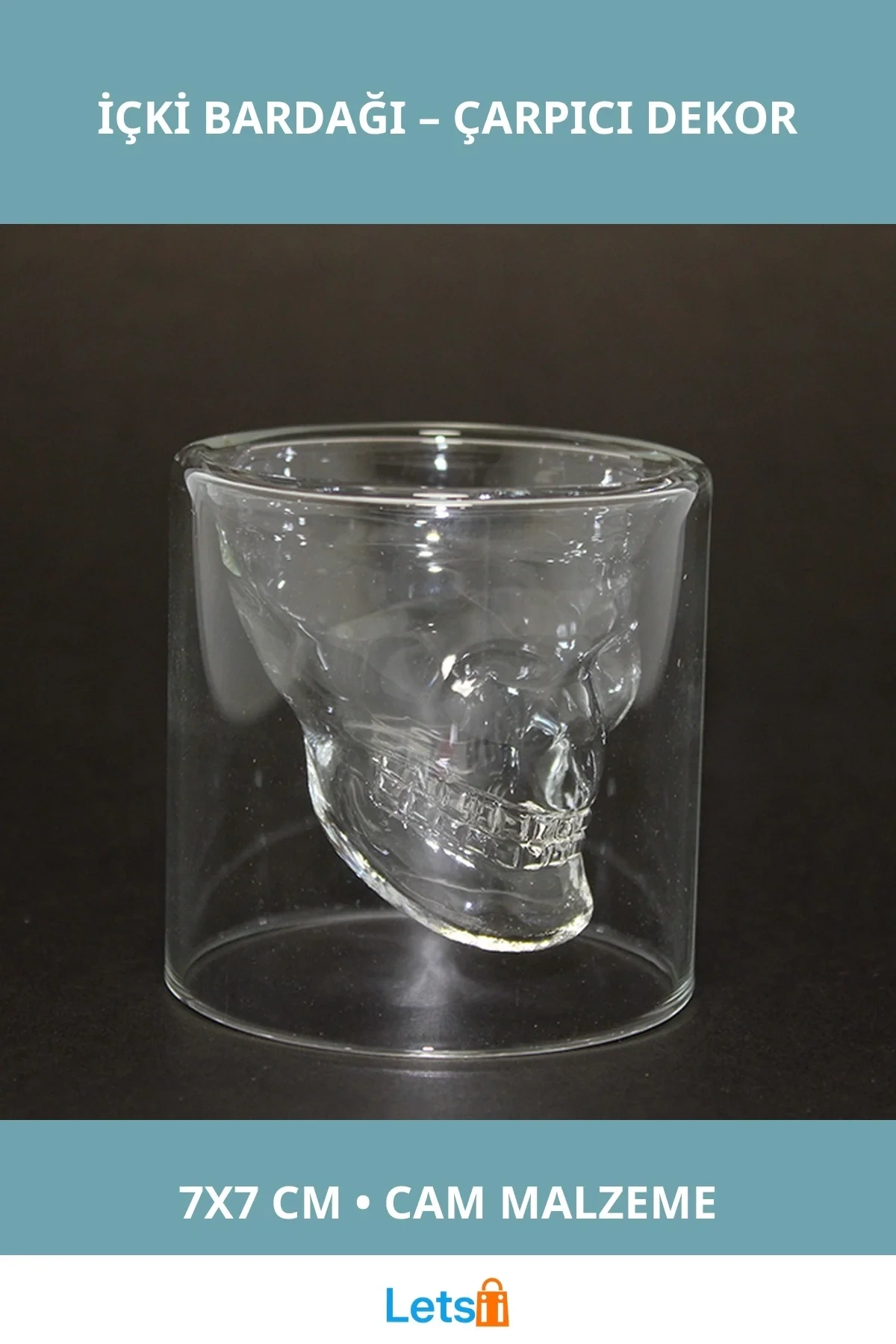 Kurukafa Şekilli Şık Eğlenceli İçki Bardağı