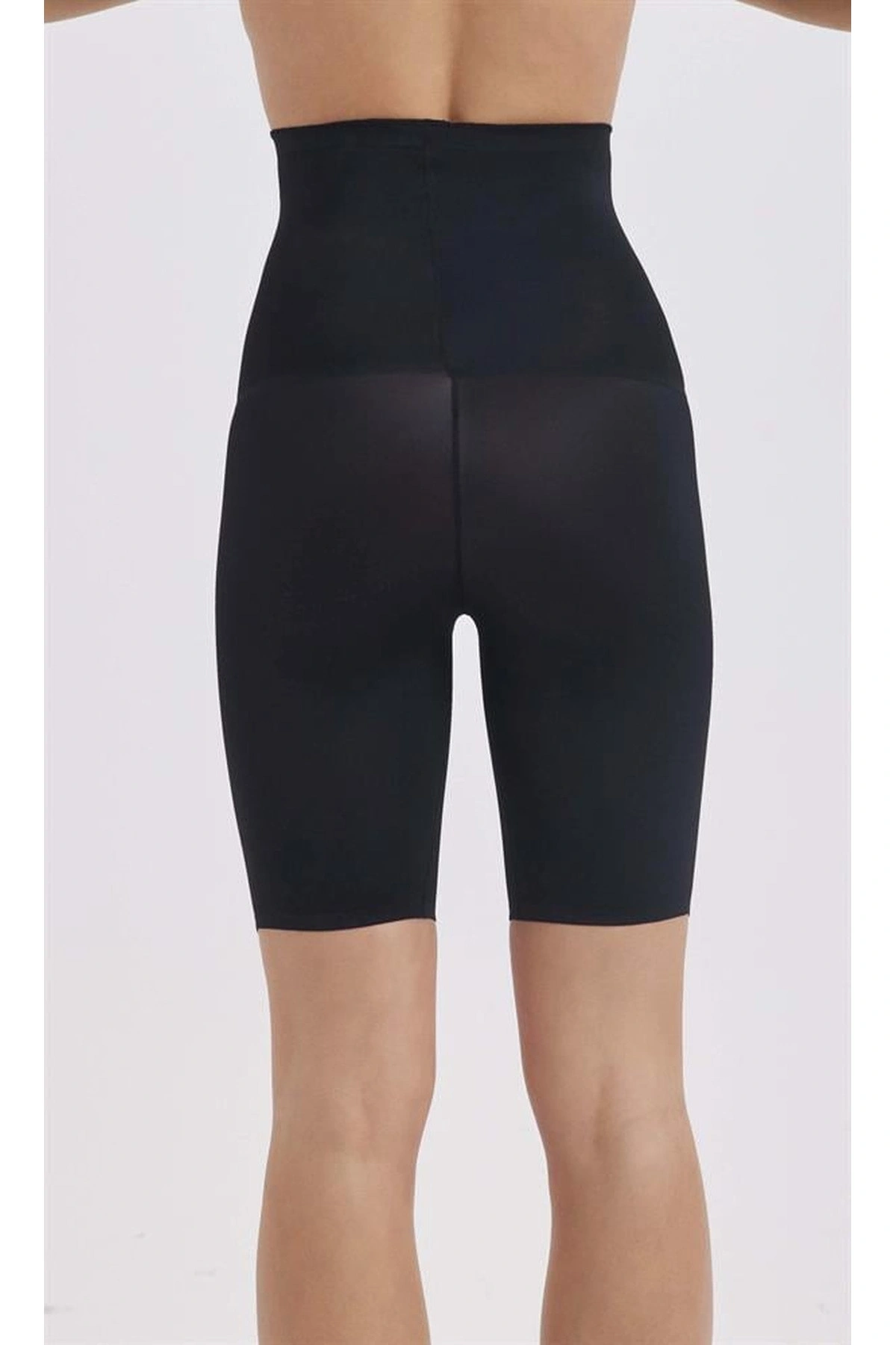 Lazer Kesim Göbek Toparlayıcı Korse Short Siyah Renk