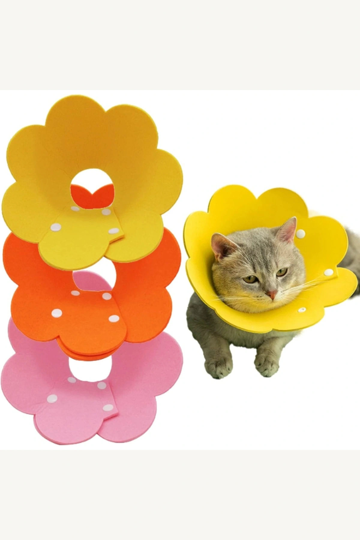 M Beden Keçe Elizabeth Yakalığı Kedi Köpek Koruyucu Boyunluk