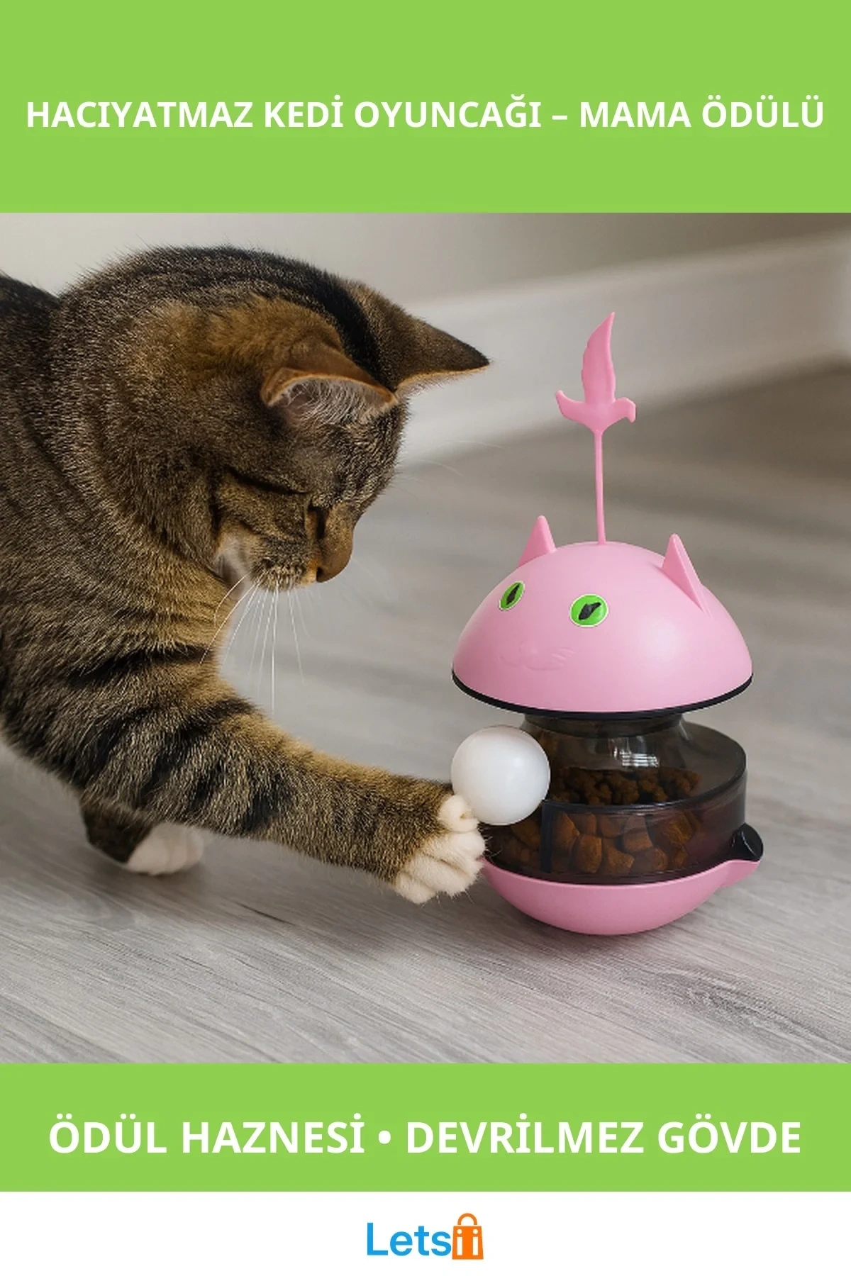 Mama Ödüllü Hacıyatmaz Kedi Oyuncağı Eğlenceli Oyun
