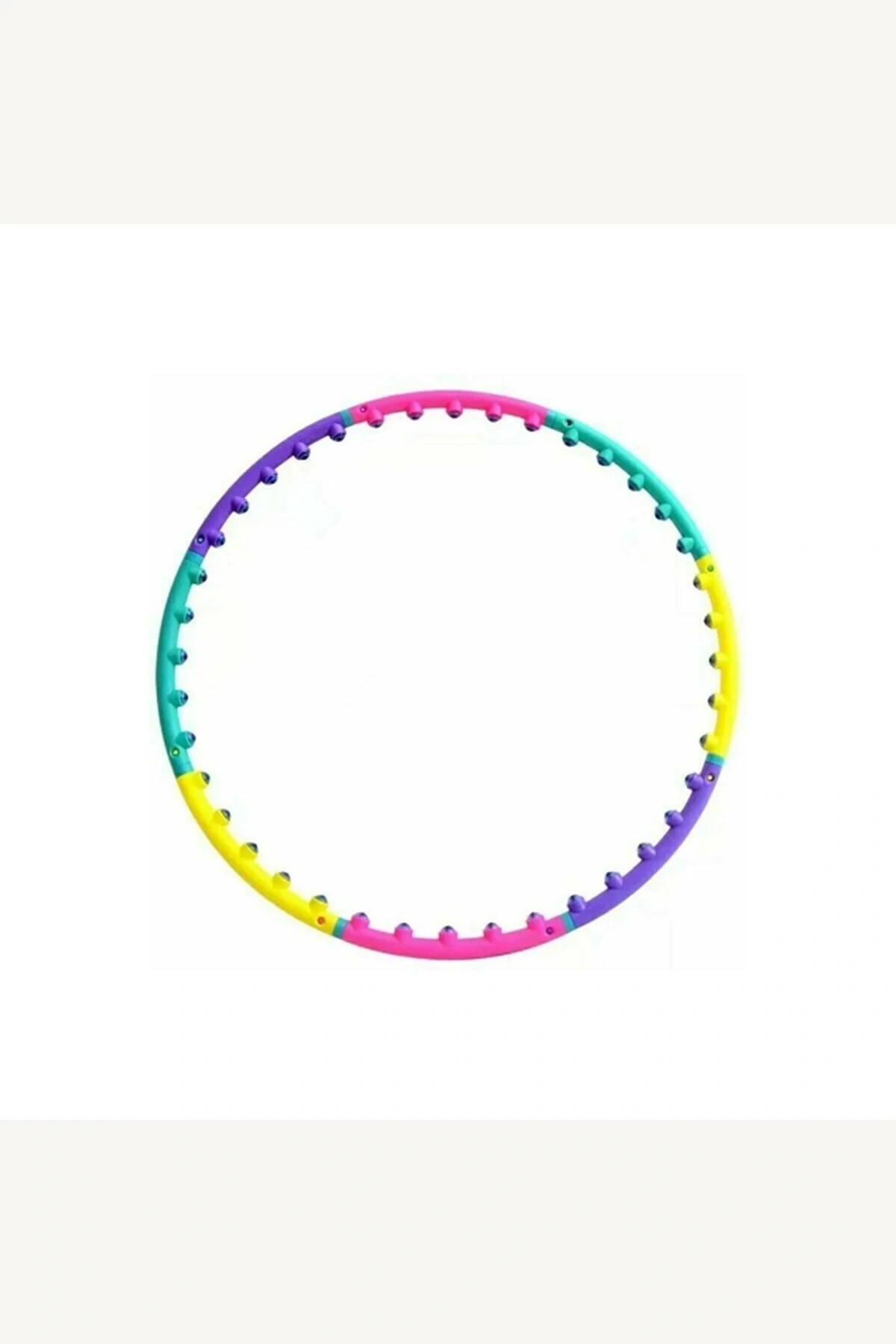 Masaj Bilyeli Modüler Vücut Şekillendirici Bel Karın Yağ Yakıcı 98 cm Hulahop Çemberi