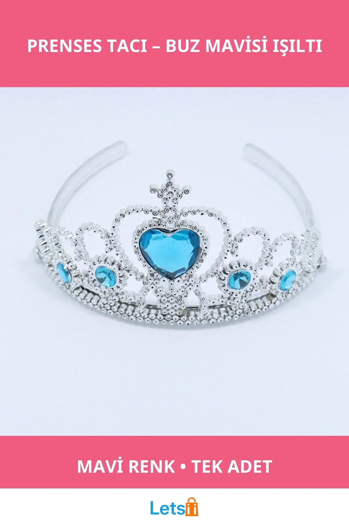 Mavi Renk Elsa Tacı