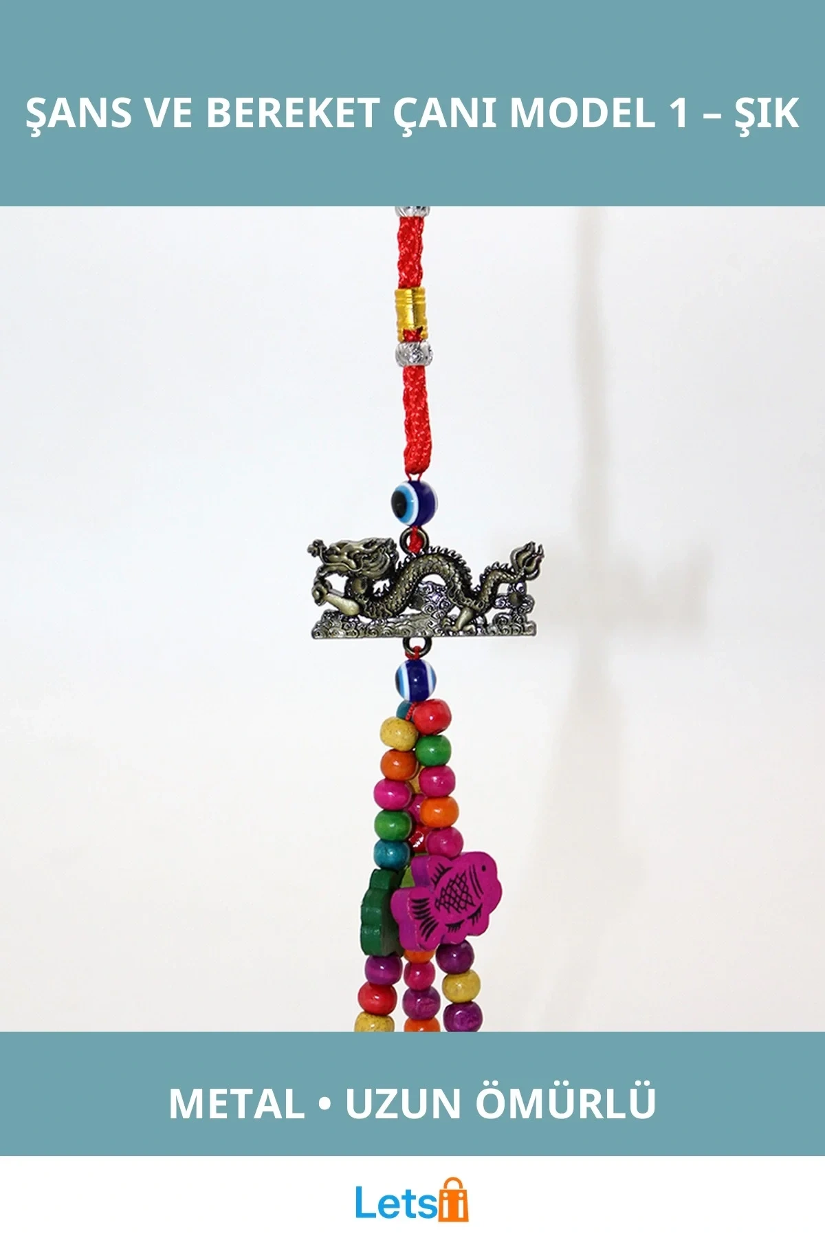 Metal Şans ve Bereket Çanı Dayanıklı Dekoratif Parça