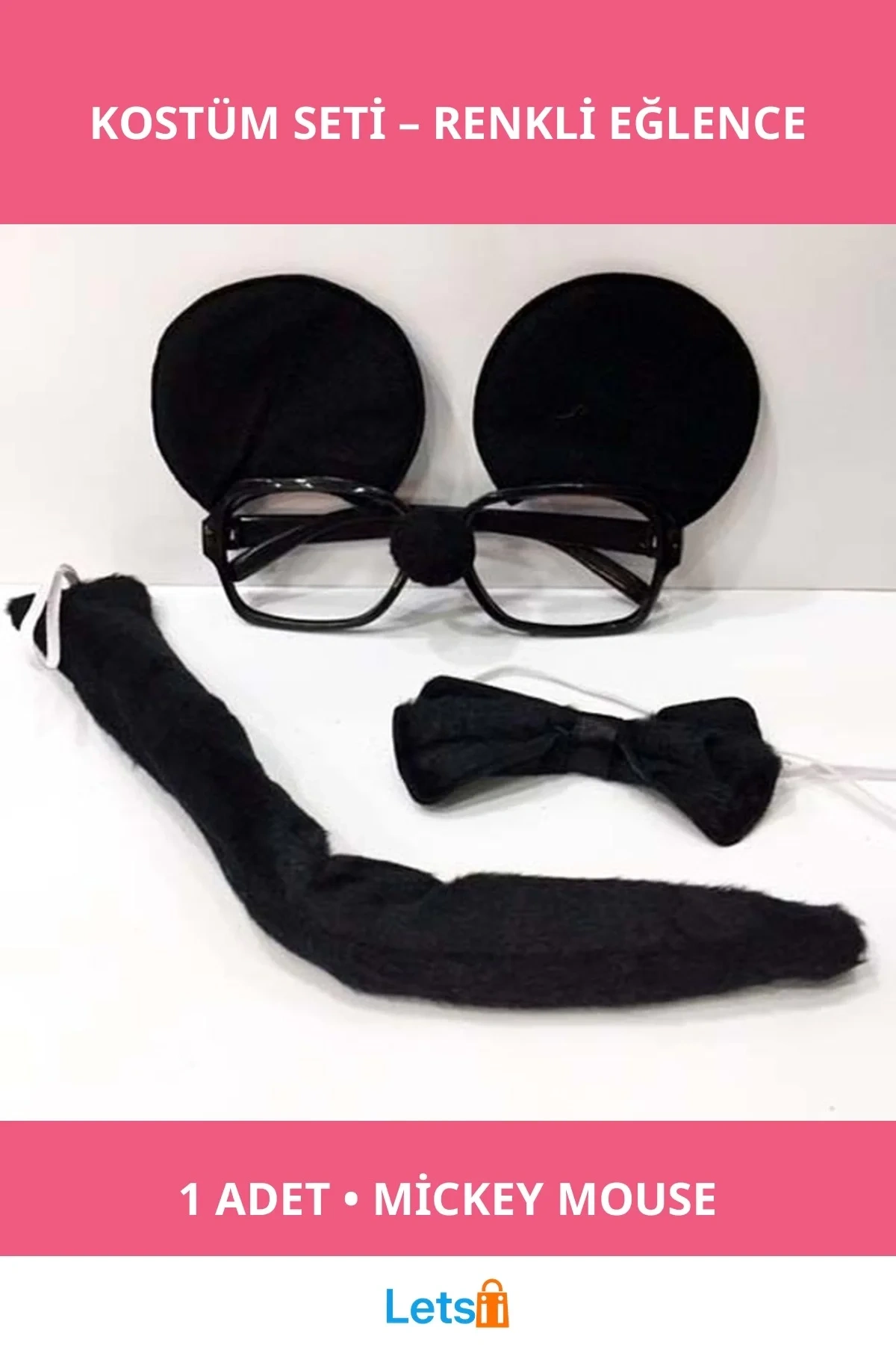 Mickey Mouse Kostüm Seti Eğlenceli Parti Giyimi