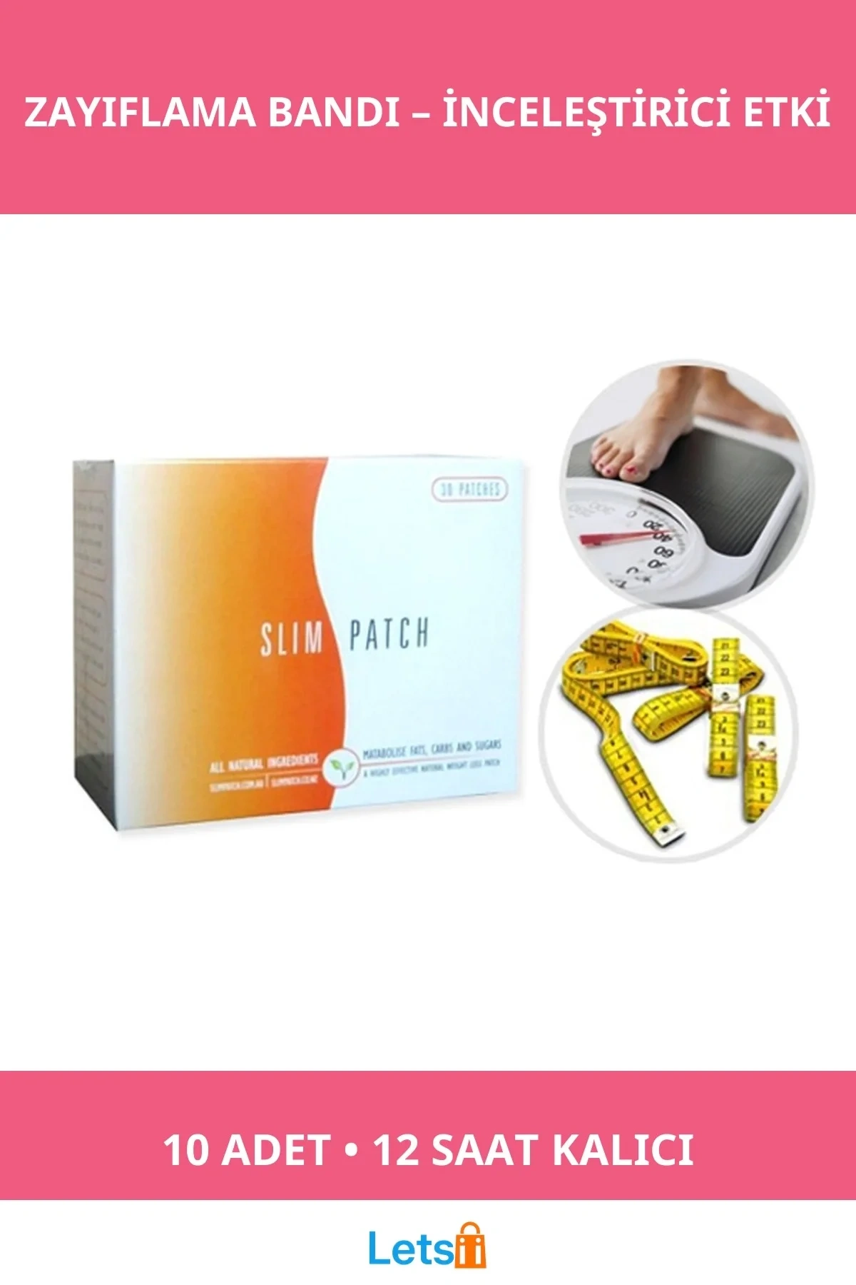 Mıknatıslı Göbek Zayıflama Bandı 10 Adet