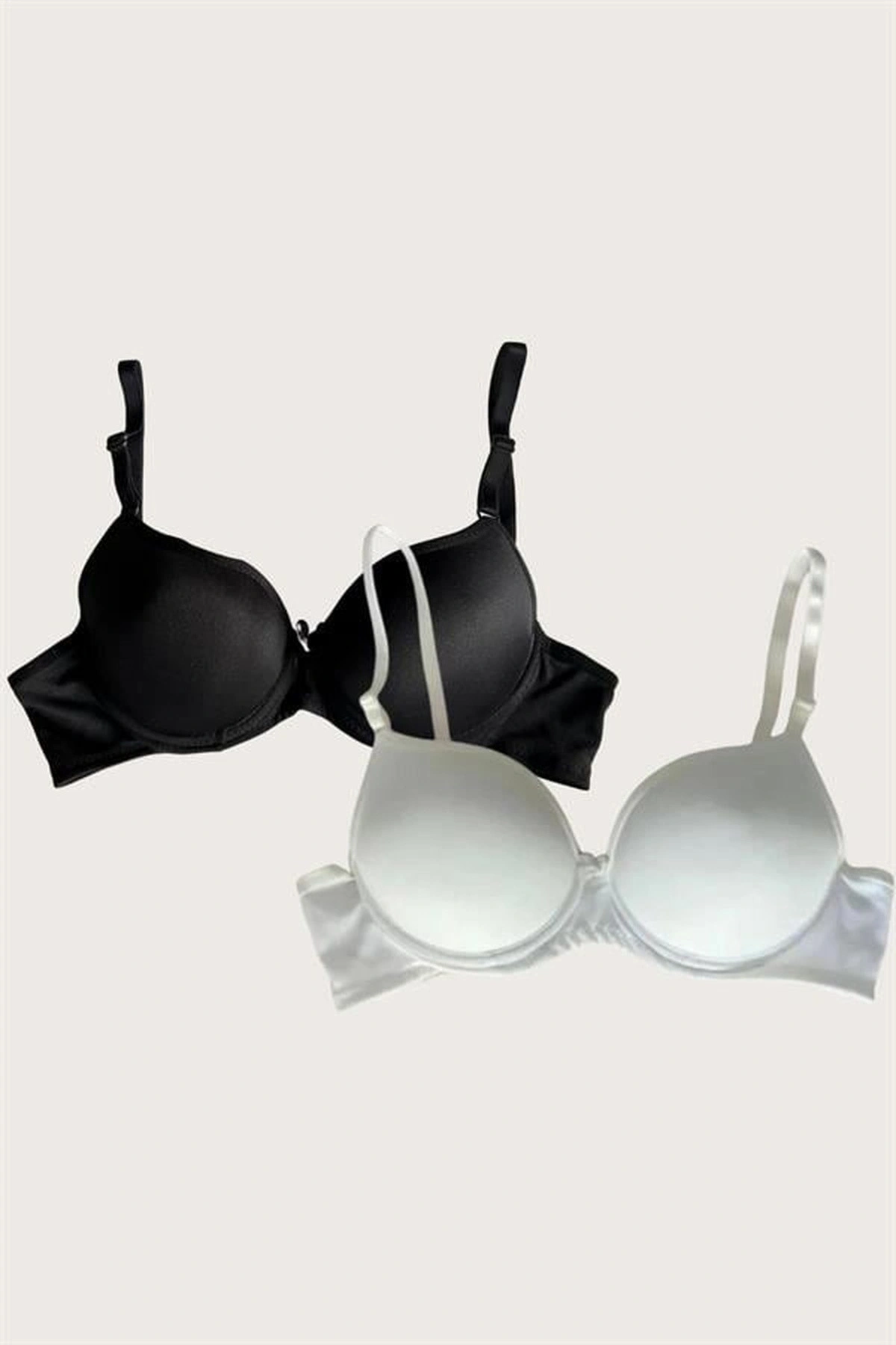 Mikro Kumaş İçi Boş Balenli Günlük Desteksiz Sütyen Seti Standart Renk
