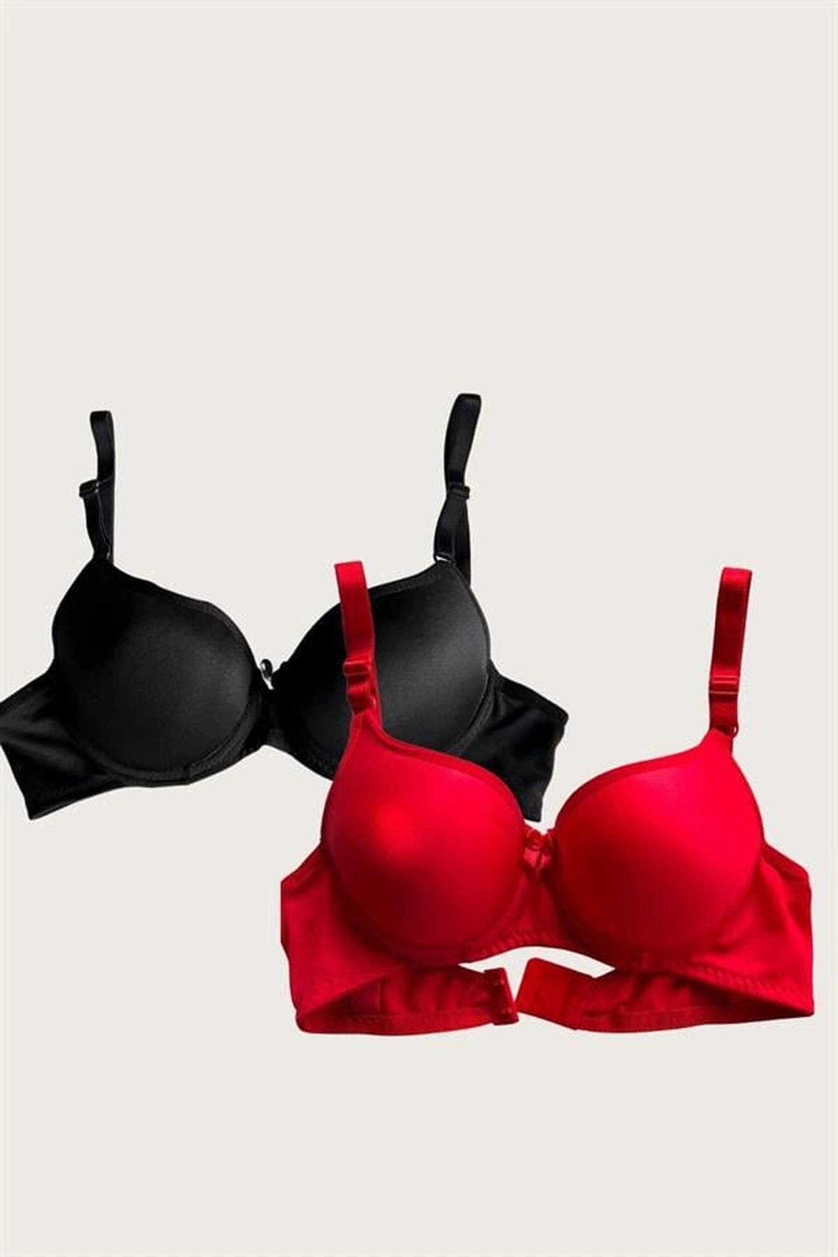 Mikro Kumaş İçi Boş Balenli Günlük Desteksiz Sütyen Seti Standart Renk