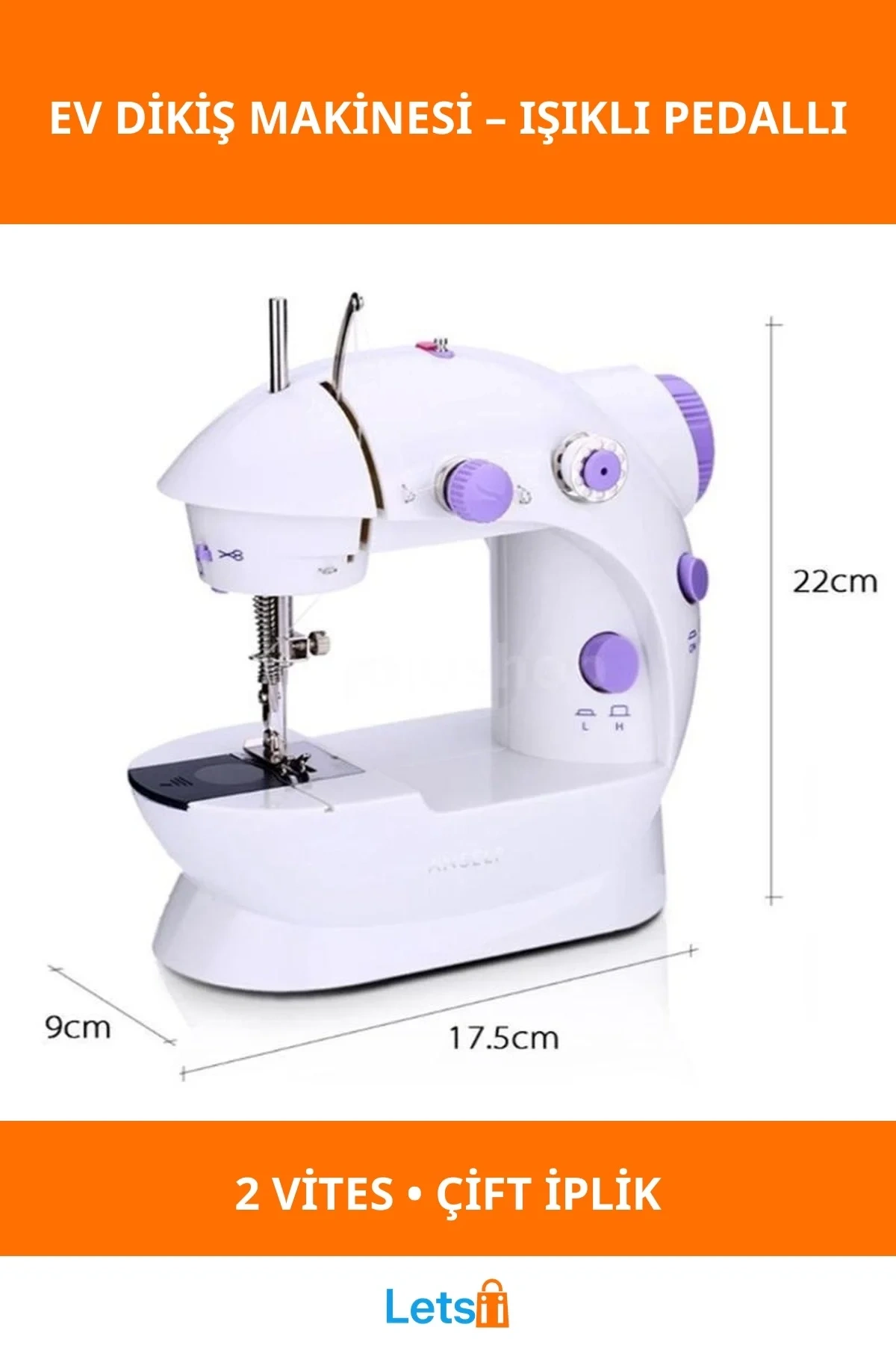 Mini Pratik Pedallı Ev Dikiş Makinesi