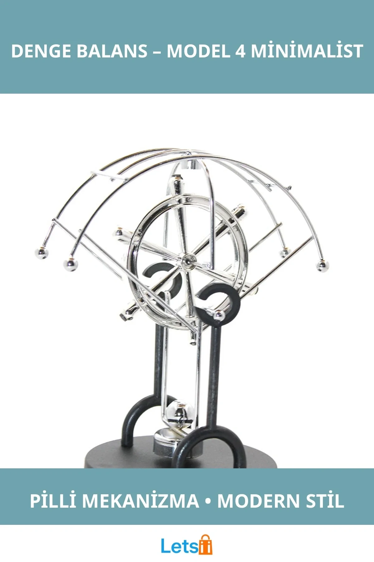 Minimalist Modern Pilli Denge Balans Sürekli Hareketli Dekoratif Obje