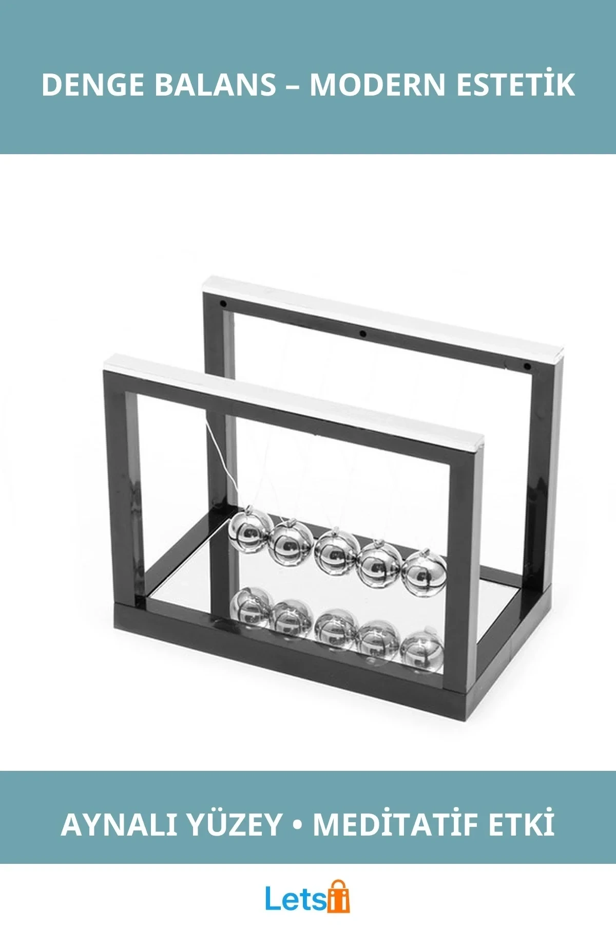 Modern Aynalı Denge Balans Dekoratif Aksesuar