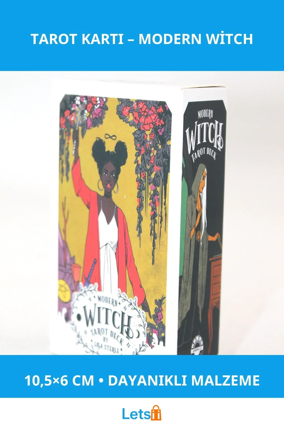 Modern Cadı Tarot Kartı 10,5x6 cm Yüksek Kalite