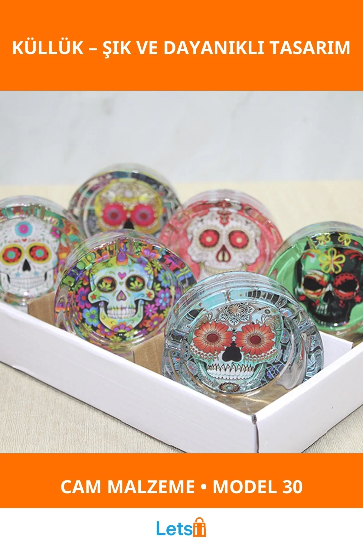 Modern Tasarımlı Şık Cam Küllük Model 30