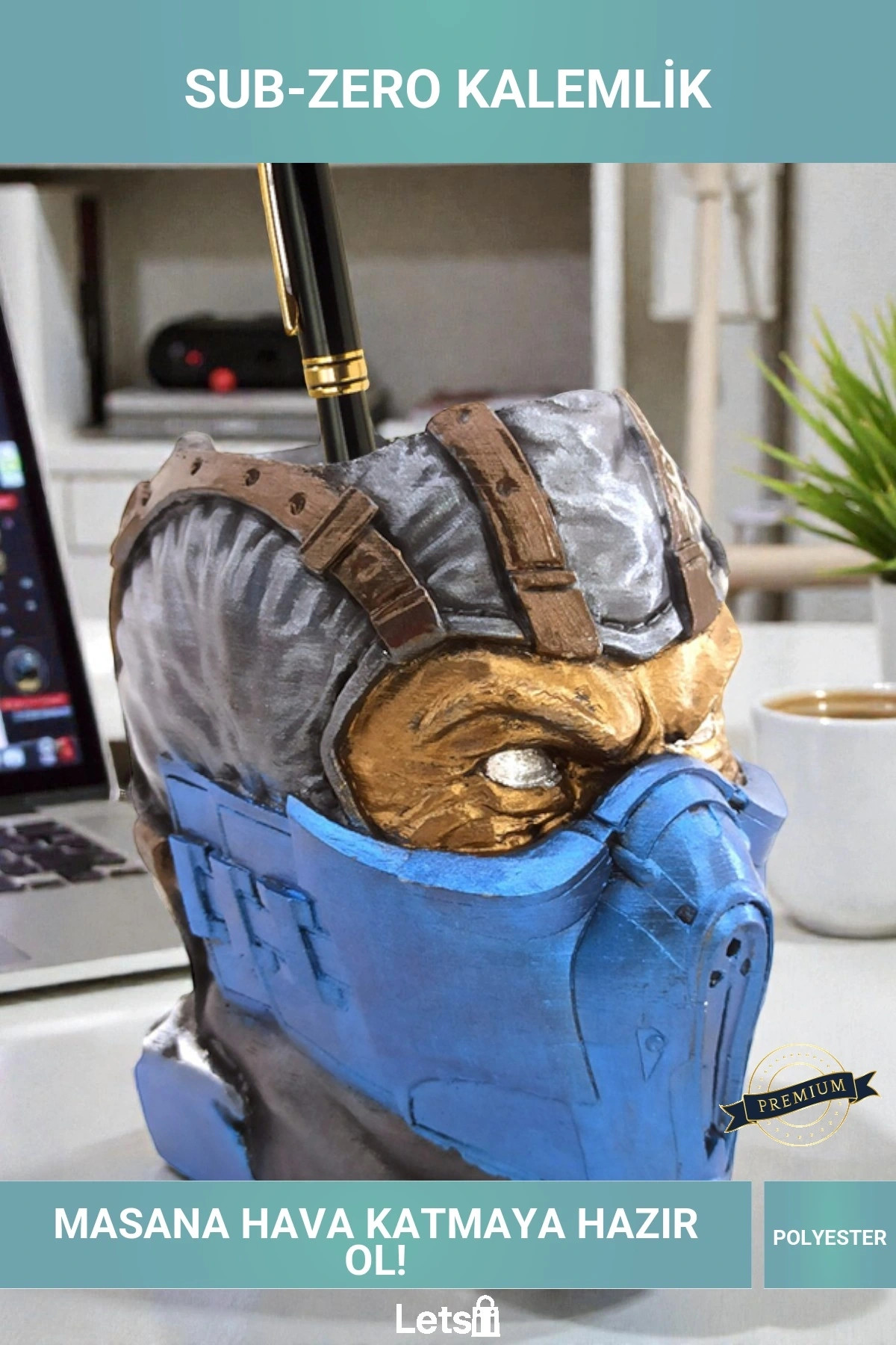 Mortal Kombat Sub Zero Temalı Polyester Kalemlik