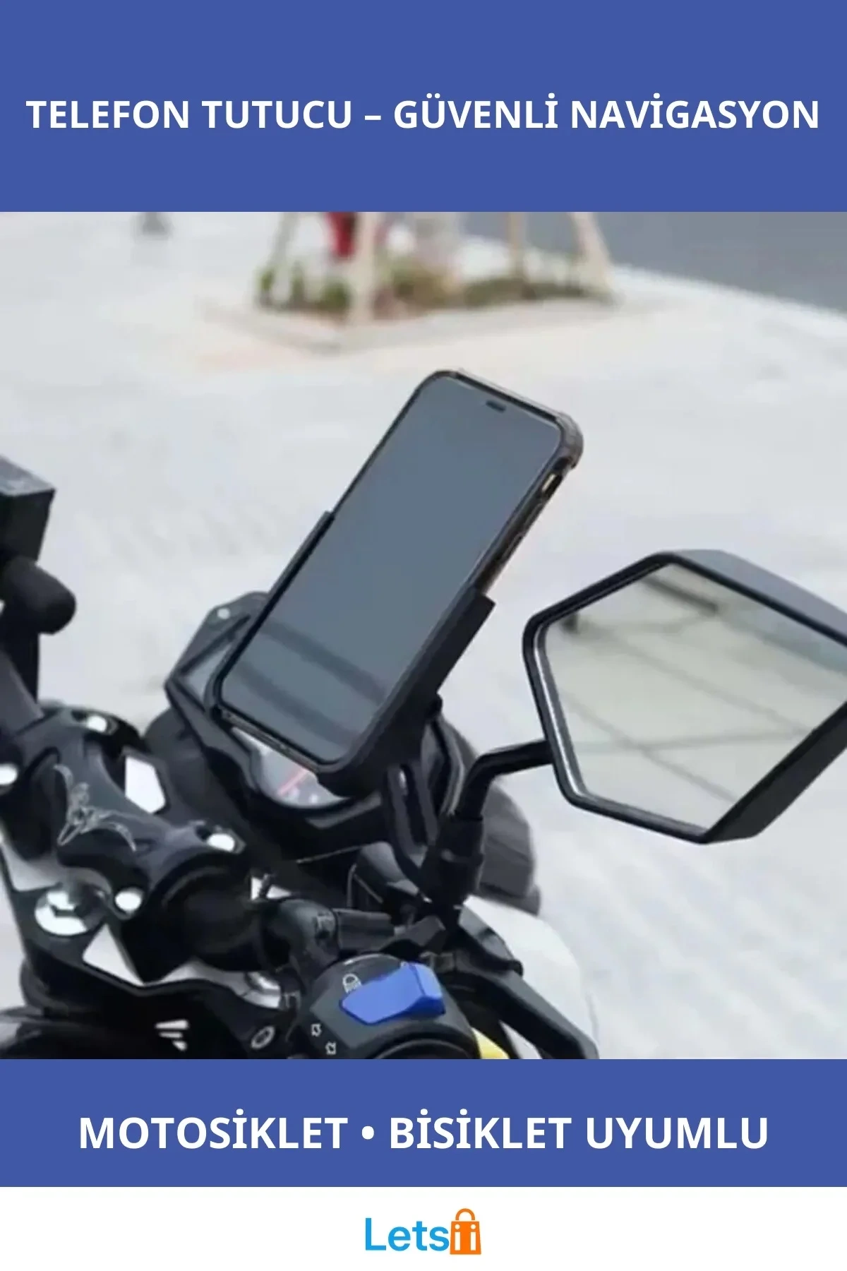 Motosiklet ve Bisiklet İçin Telefon Tutucu ile Güvenli Seyahat