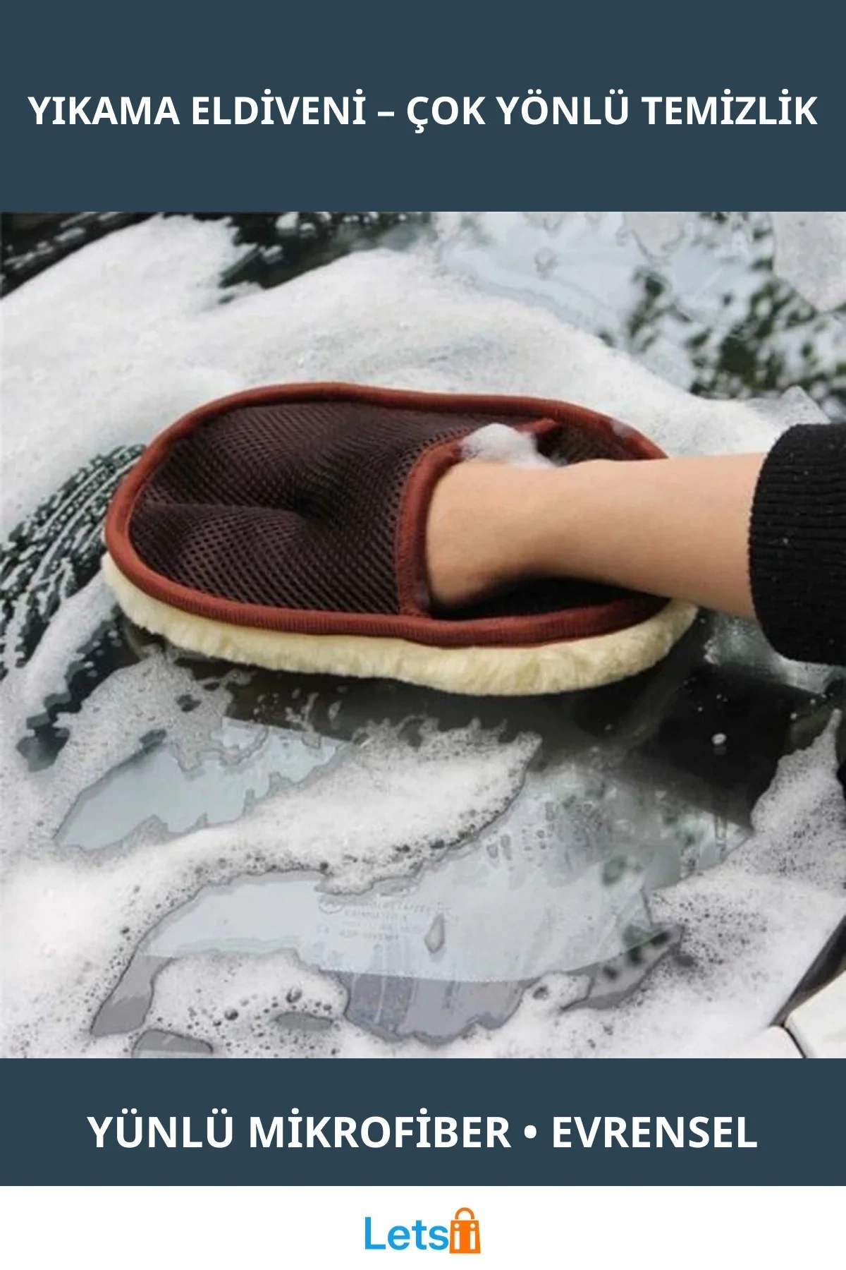 Nano Teknoloji Yünlü Hassas Temizlik Eldiveni 17cm x 24cm