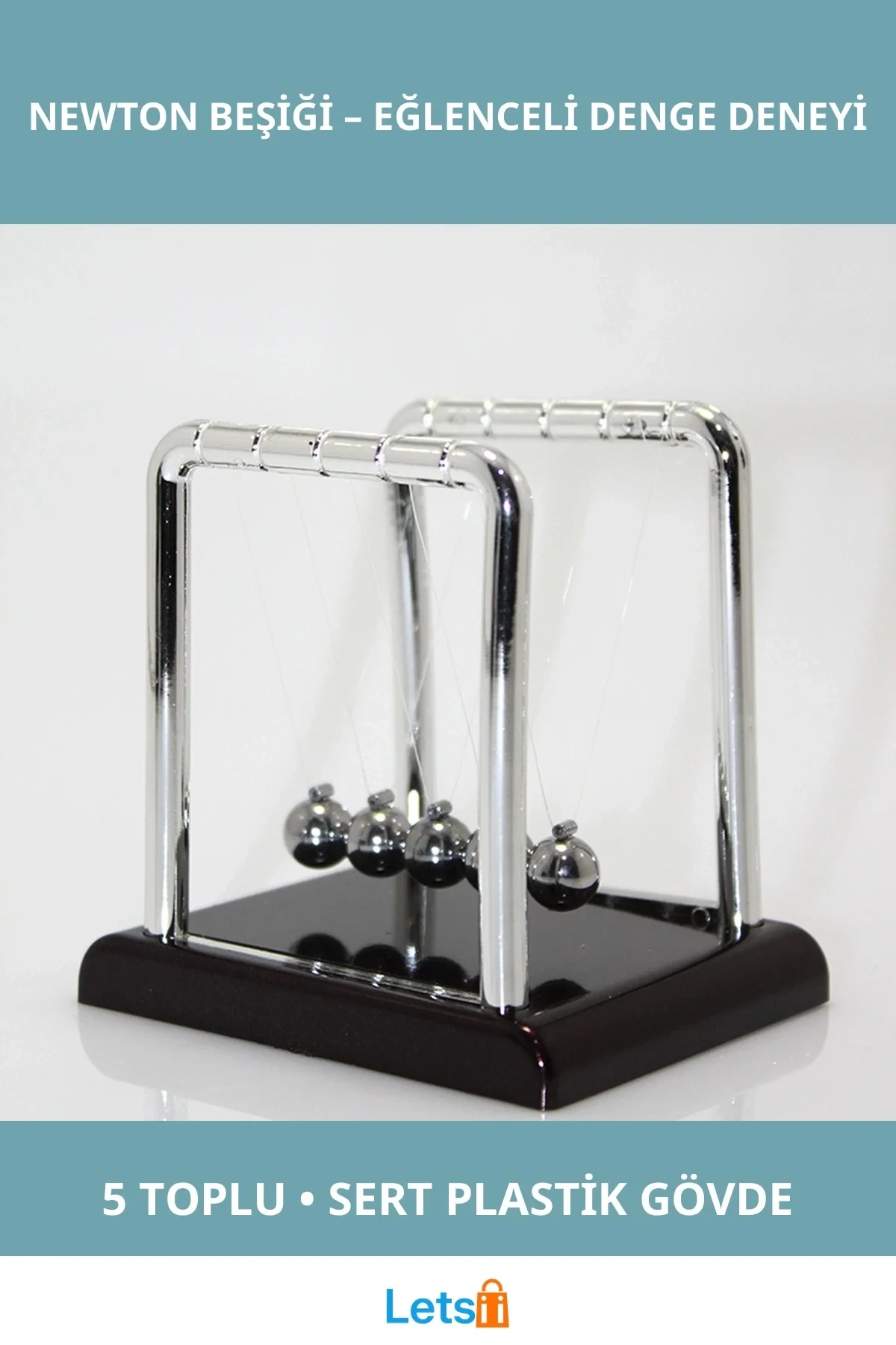 Newton Beşiği Denge Balans Etkileşimli Masa Dekorasyonu