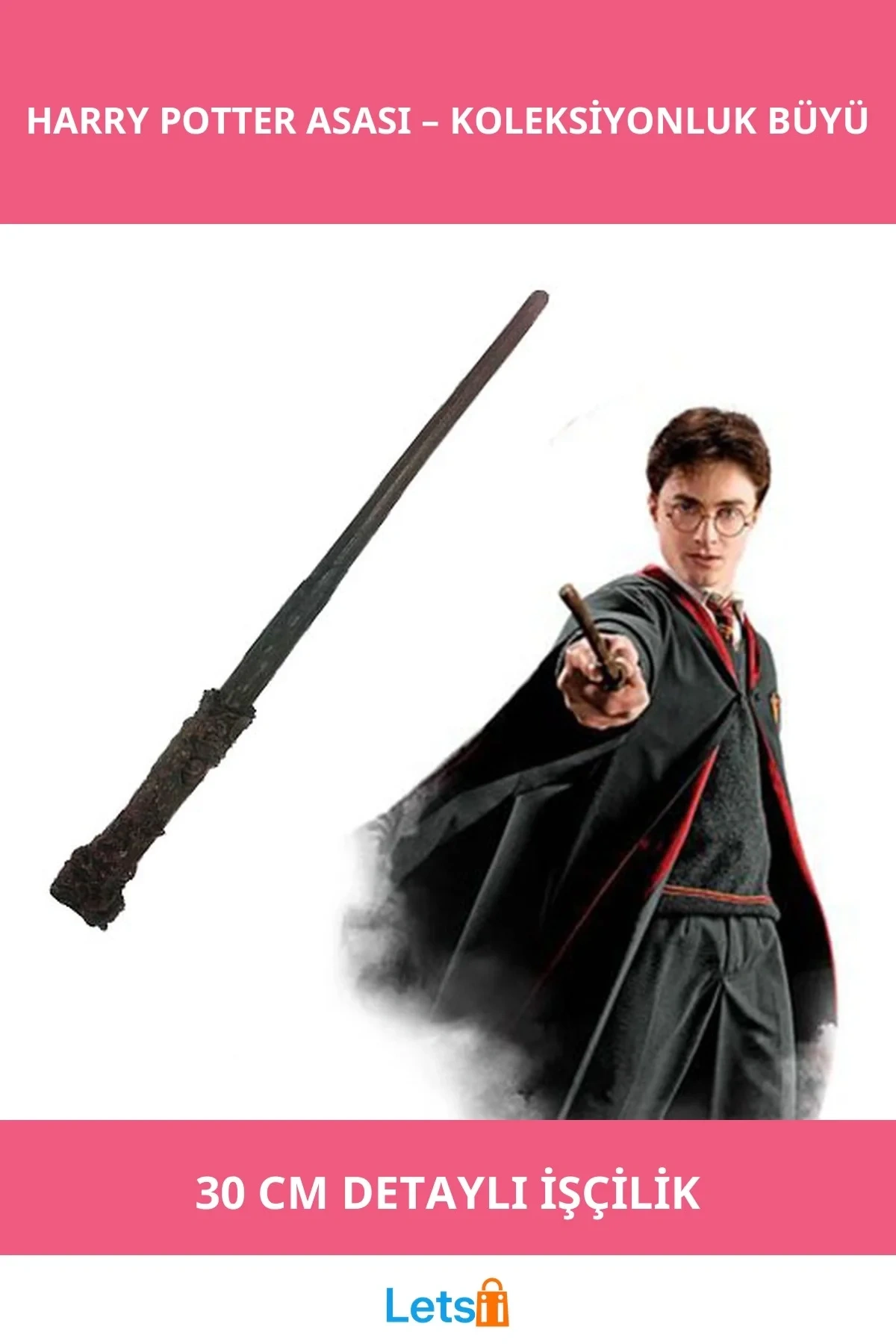 Orijinal Harry Potter Asası 30 cm Koleksiyonluk Dekoratif