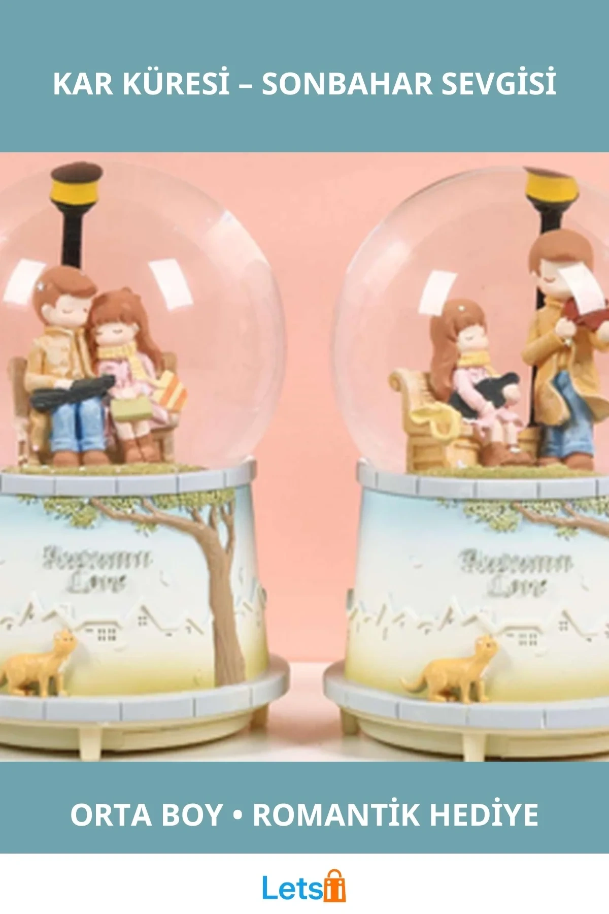 Orta Boy Sonbahar Sevgili Kar Küresi