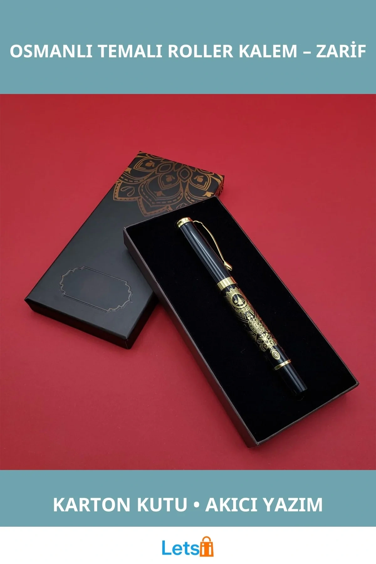 Osmanlı Temalı Kalem Şık Metal Tasarım Roller Kalem